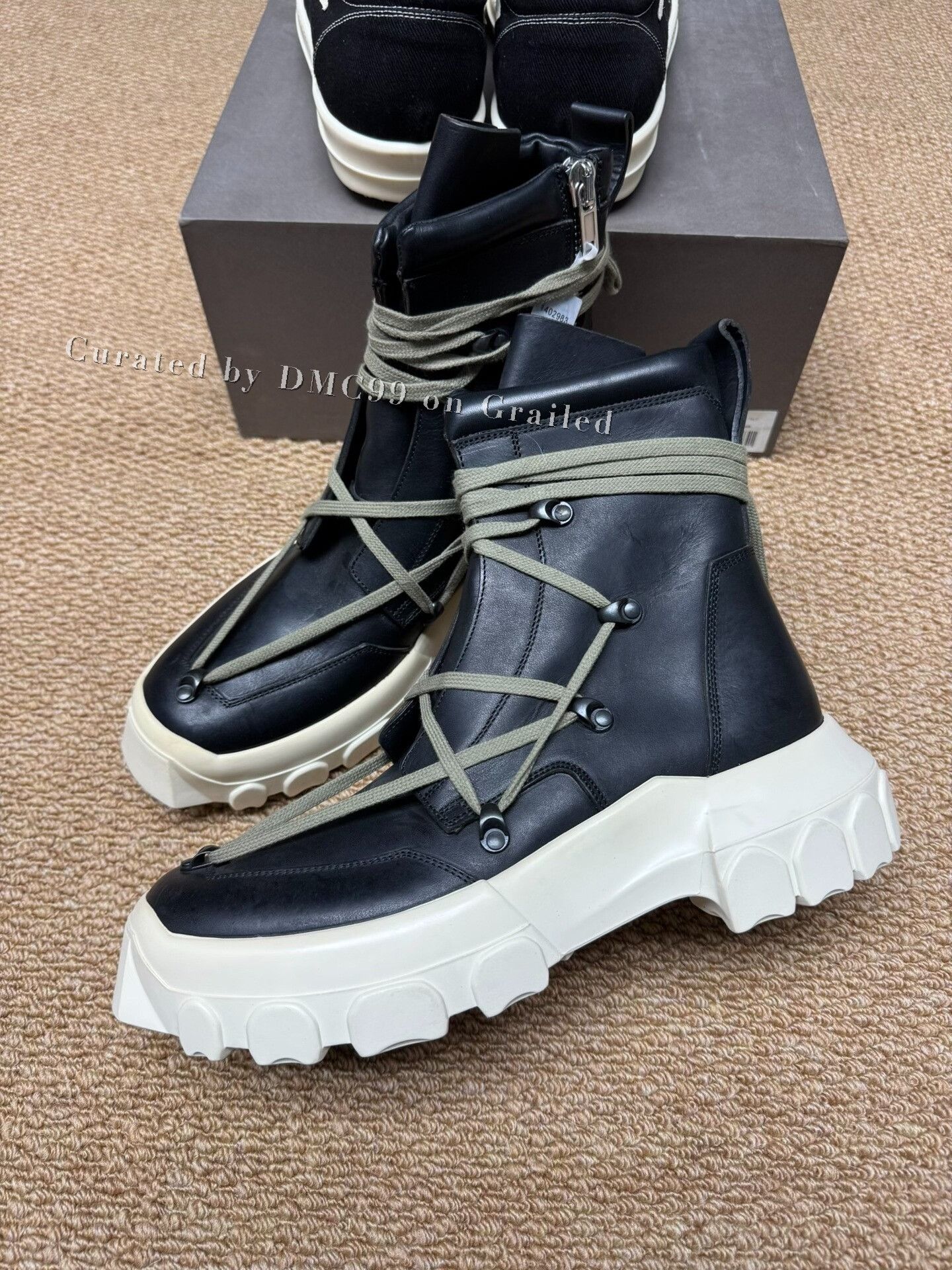 Rick Owens RICK OWENS SS18 DIRT PENTAGRAM TRACTOR BOOTS | Grailed