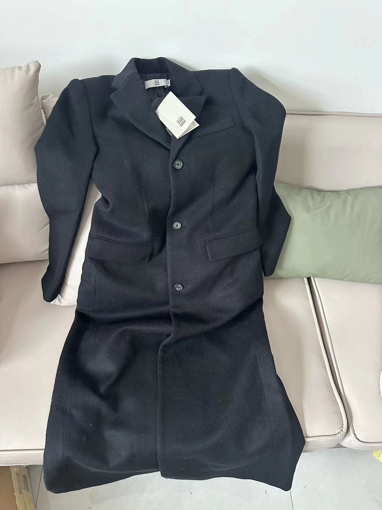 Other Duidao Reversed Black Wool Coat New Oversized 180+ Size XS / US 0-2 / IT 36-38 - 1 Thumbnail
