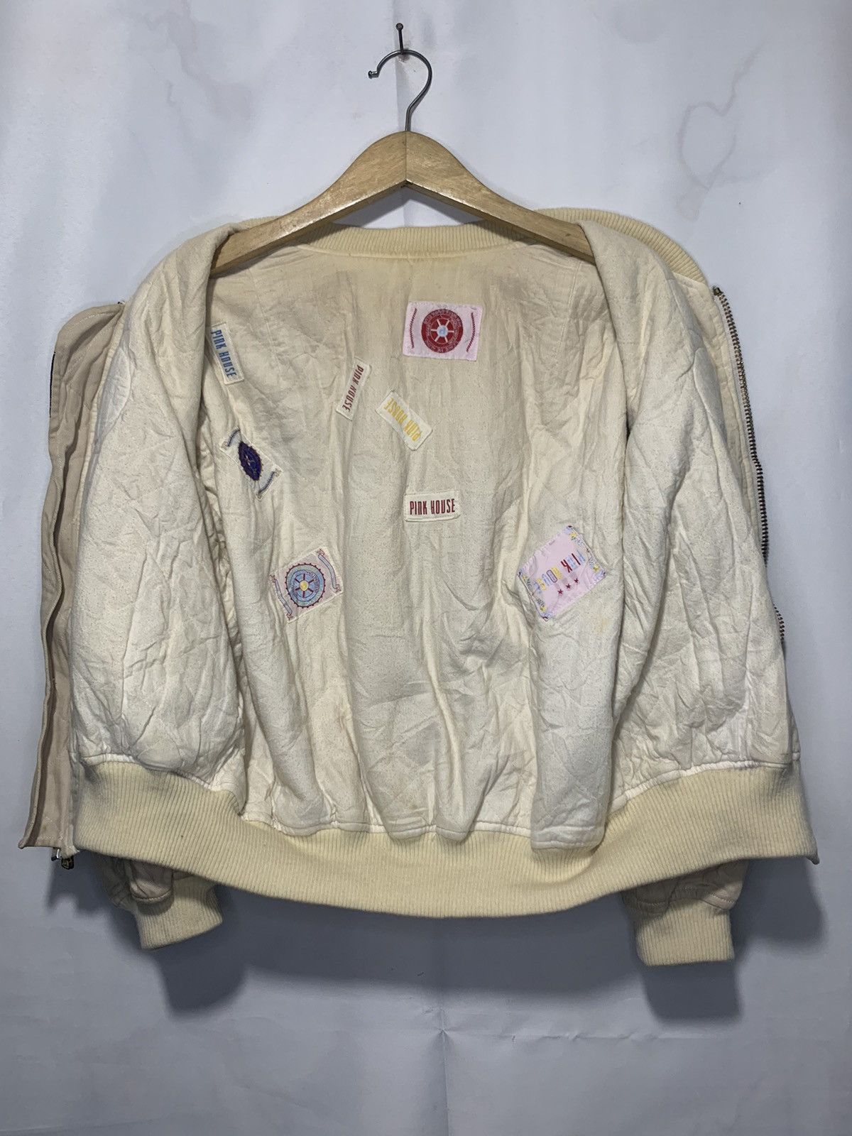 Pink House 1990s Pink House multiple patch MA-1 Bomber jacket Size US M / EU 48-50 / 2 - 2 Thumbnail