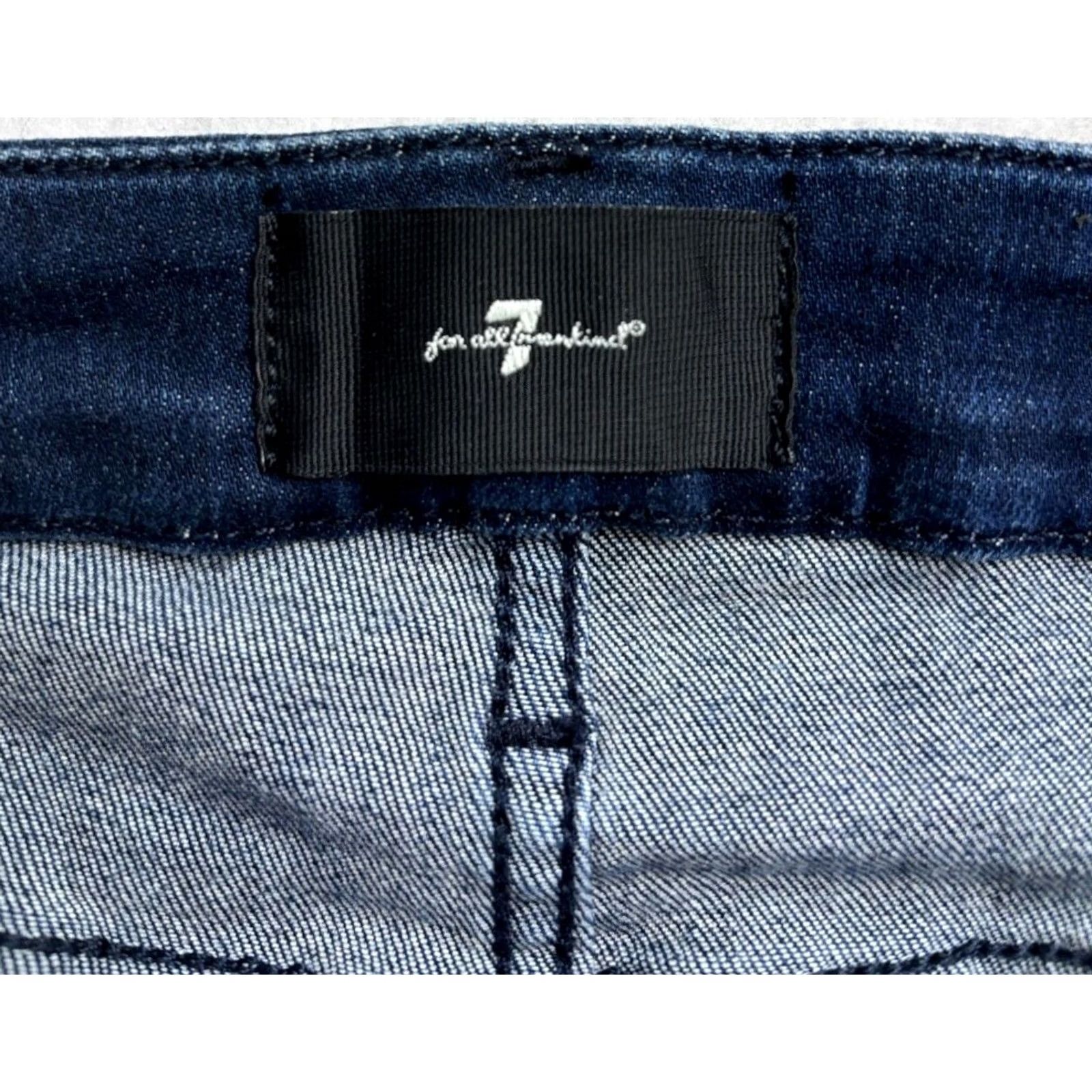 7 For All Mankind 7 For All Mankind Jeans Women Kimmie Straight Leg Denim Dark Blue Size 28 x 28.5 Size 28" / US 6 / IT 42 - 4 Thumbnail
