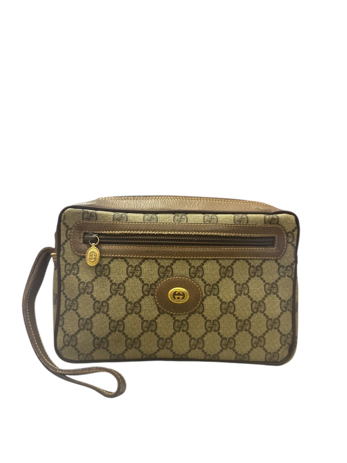 Gucci VINTAGE GUCCI FULL MONOGRAM CLUTCH BAG Size ONE SIZE - 1 Thumbnail