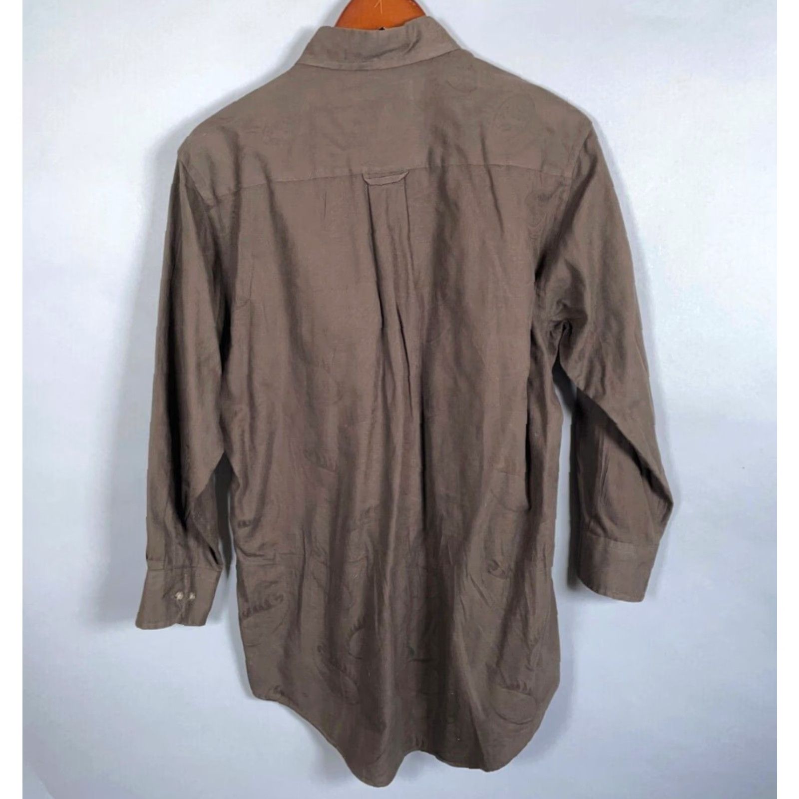 Ralph Lauren VINTAGE Ralph Lauren Chaps Paisley Shirt Adult 15-32/33 Brown Long Sleeve Retro Mens Size US M / EU 48-50 / 2 - 3 Thumbnail