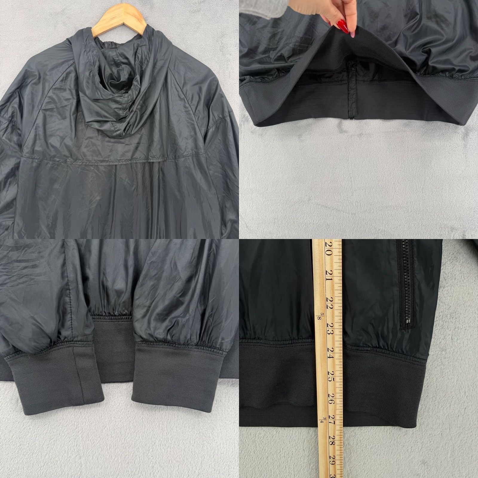 Nike Nike Sportswear Windrunner Jacket Mens Large Black Full Zip Hooded Nylon Zip Pockets Casual, Travel Size US L / EU 52-54 / 3 - 9 Thumbnail