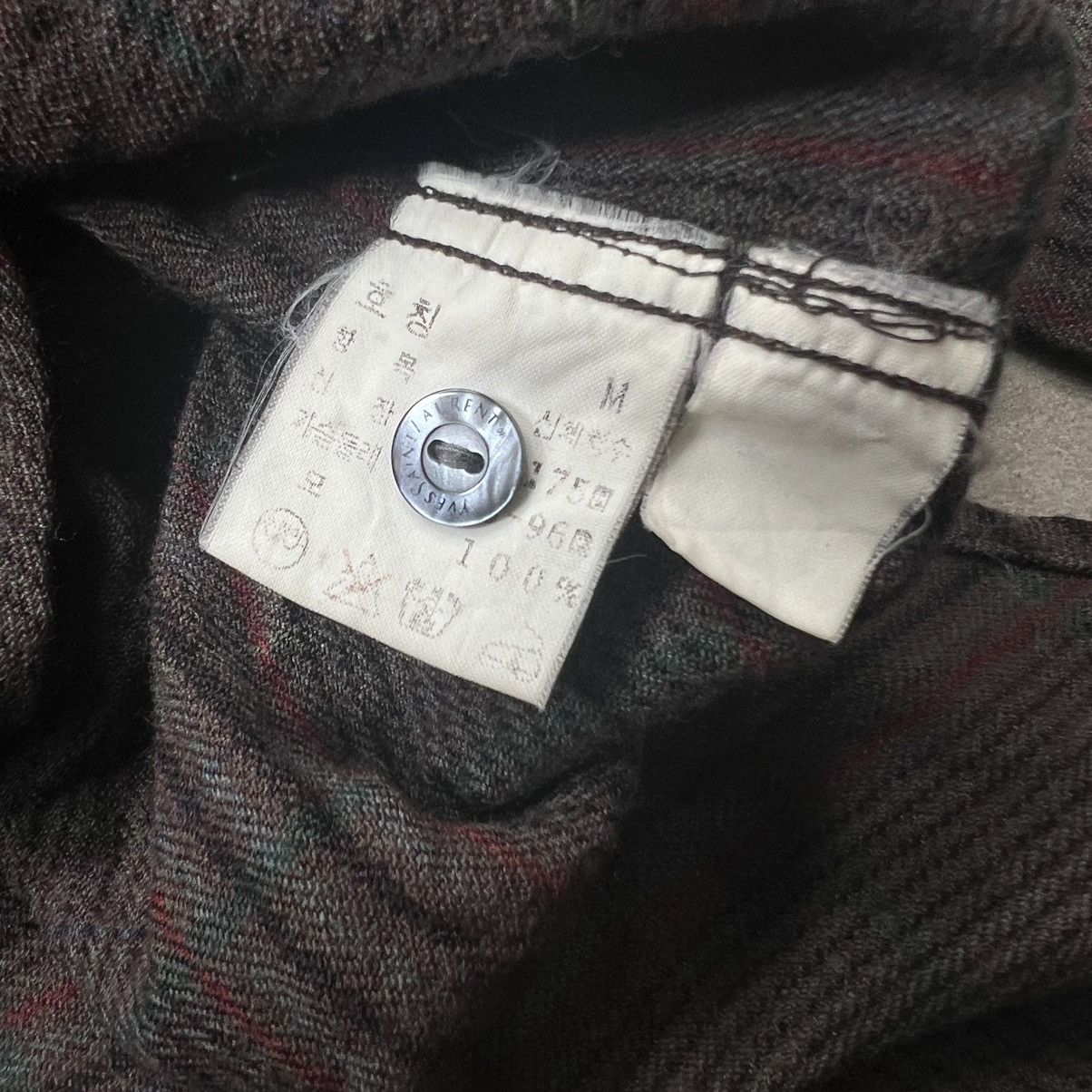 Yves Saint Laurent Vintage YSL Wool Flannel Button Up Shirt Size US M / EU 48-50 / 2 - 5 Thumbnail