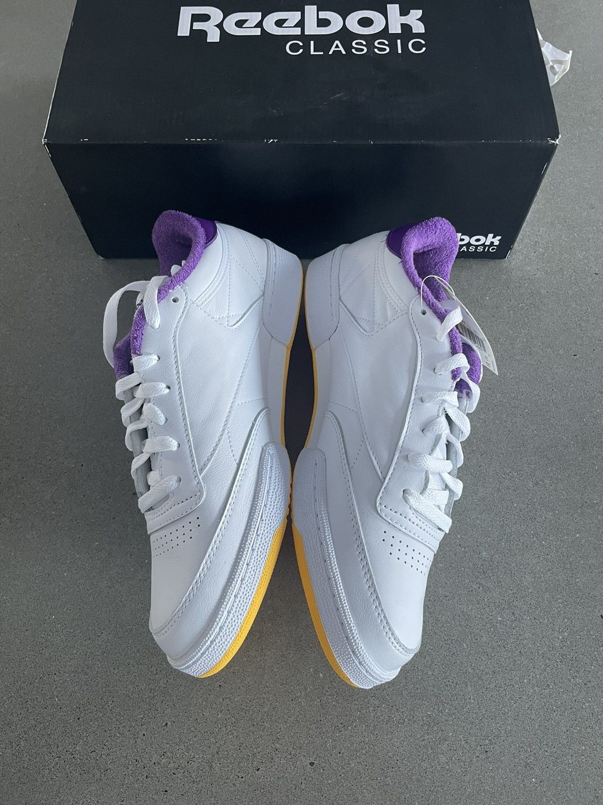 Eric Emanuel × Reebok NEW: Reebok x Eric Emanuel Club C 85 "Regal Purple" FY3411 Size US 11 / EU 44 - 5 Thumbnail