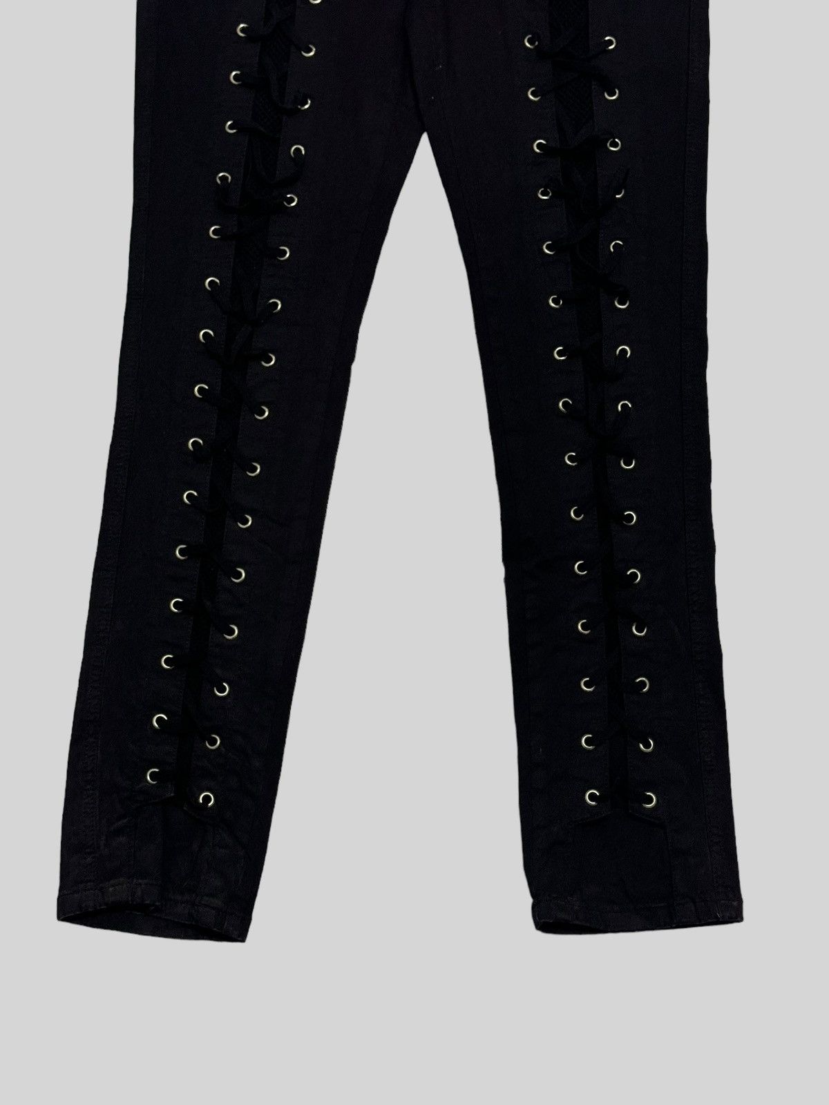 Tornado Mart ROYAL BONES LACED PUNK SEXY BONDAGE STYLE PANT Size US 33 - 4 Thumbnail