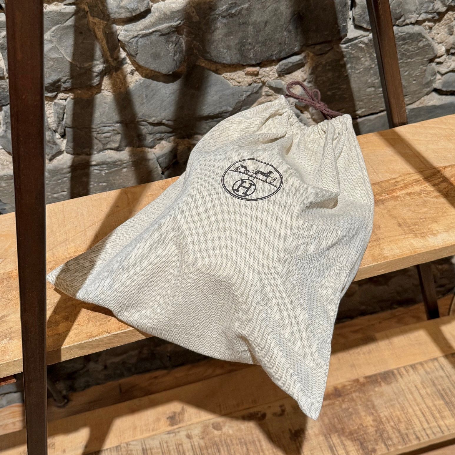Hermes Hermès Harper H Sellier Beige Cashmere Bucket Hat - MEDIUM Size ONE SIZE - 13 Thumbnail
