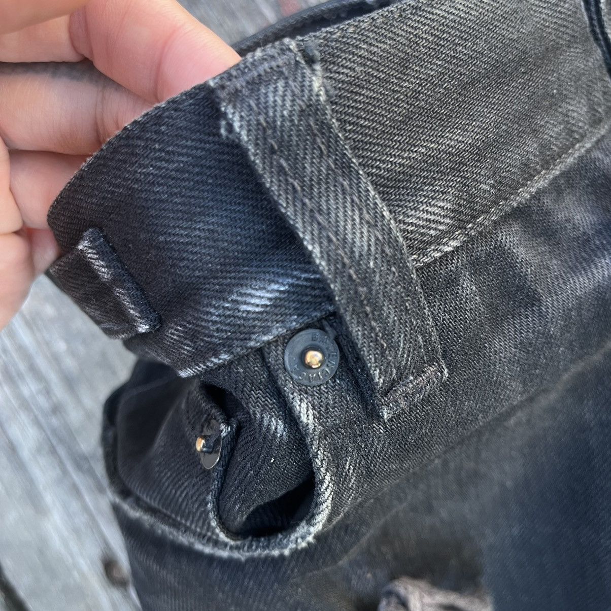 Balenciaga Balenciaga Black Baggy Ripped Skater Distressed Denim Jeans Size US 30 / EU 46 - 15 Thumbnail