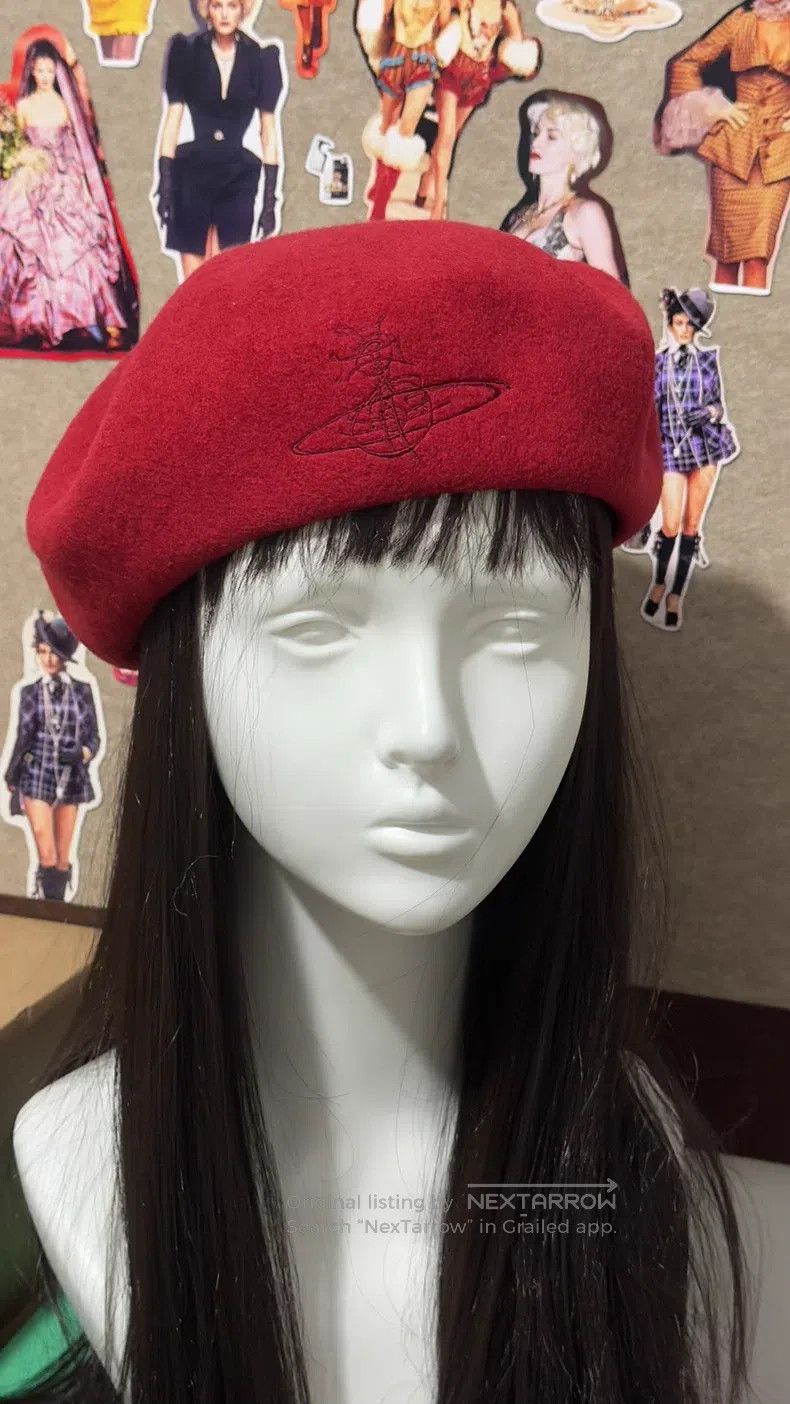 Vivienne Westwood Vivienne Westwood Red Beret Size ONE SIZE - 1 Thumbnail