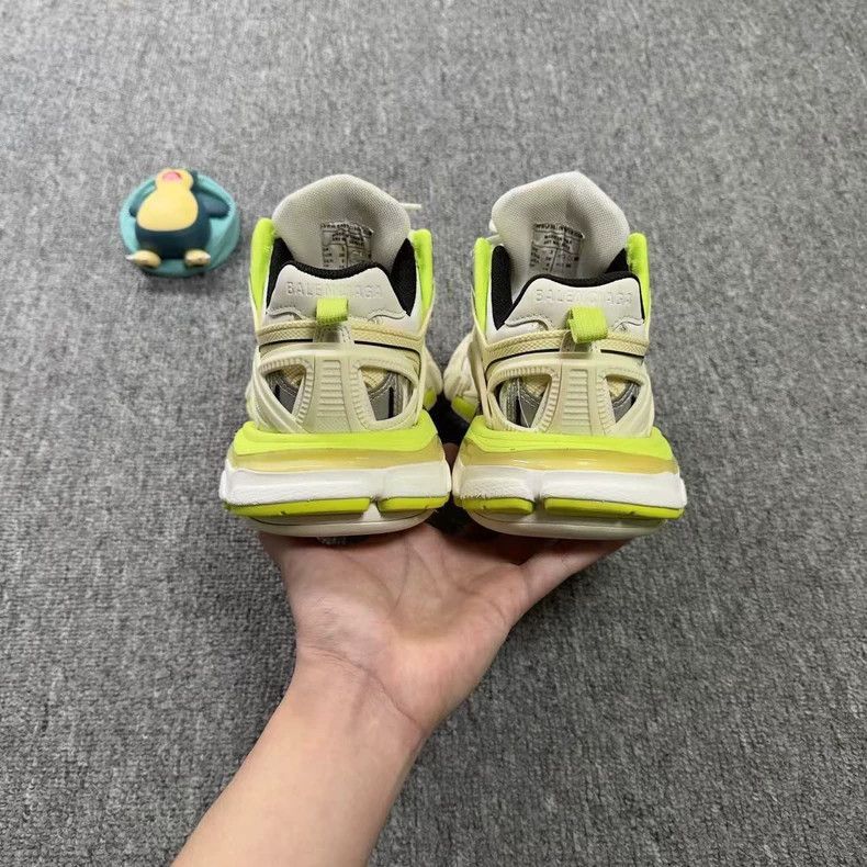 Balenciaga Balenciaga Track 2.0 White/Neon Green Sneakers-2505 Size US 5 / IT 35 - 3 Thumbnail