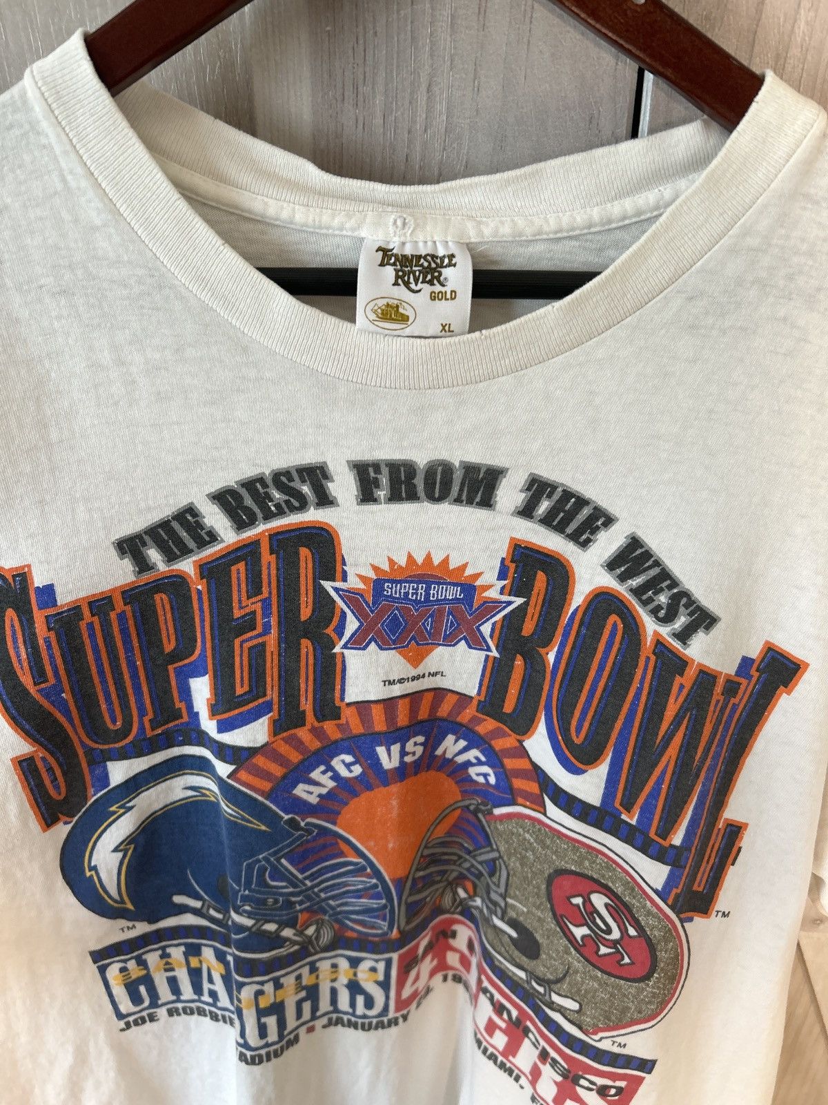 Vintage Vintage 49ers Superbowl t-shirt Size US XL / EU 56 / 4 - 2 Thumbnail