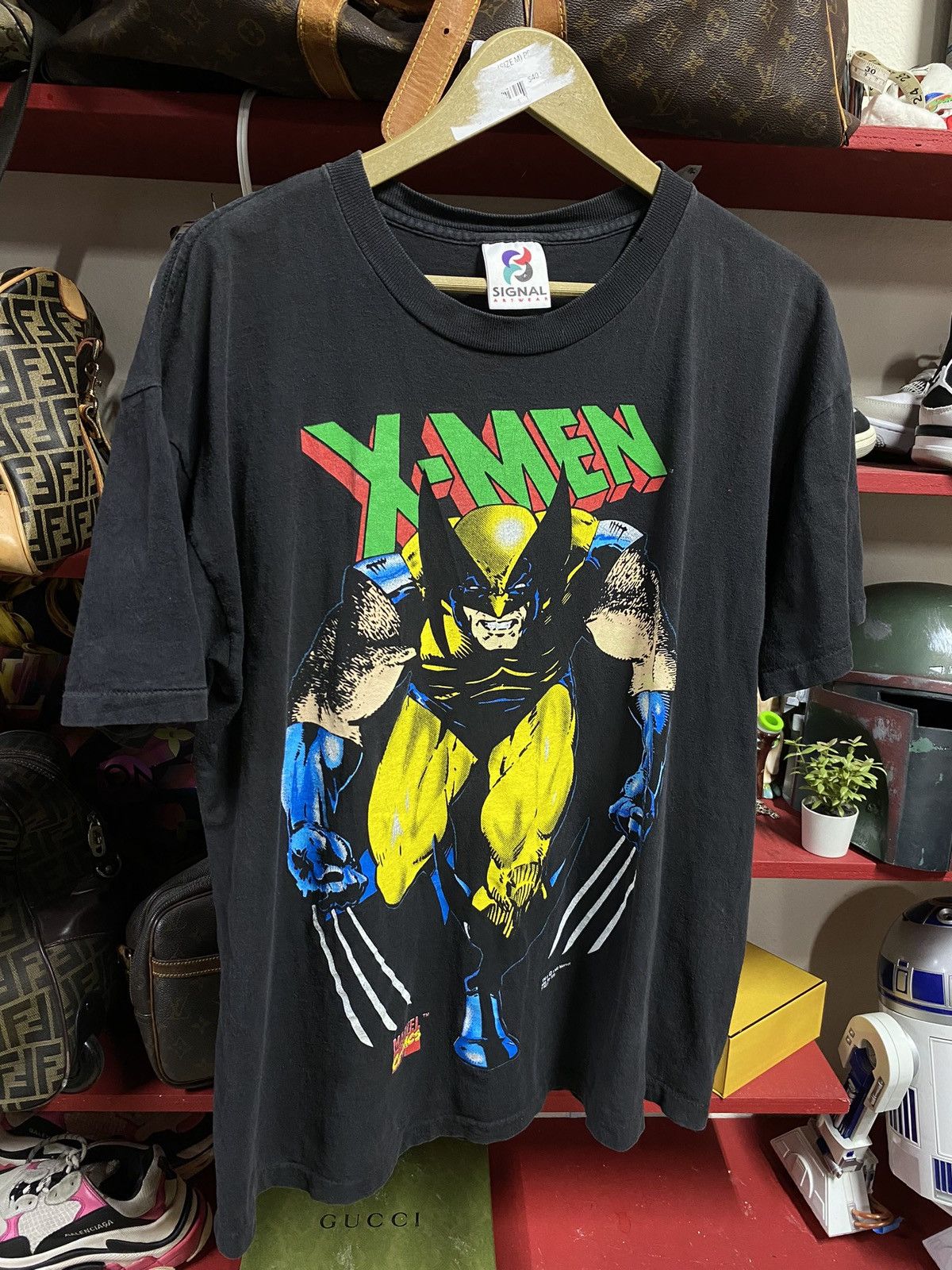 90's Vintage X-Men Wolverine Marvel Comics Tee Shirt Large