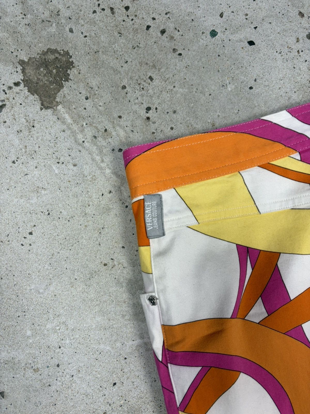 Versace Jeans Couture 2000s Versace Jeans Couture Abstract Print Multicolor Pants Size 29" - 19 Thumbnail