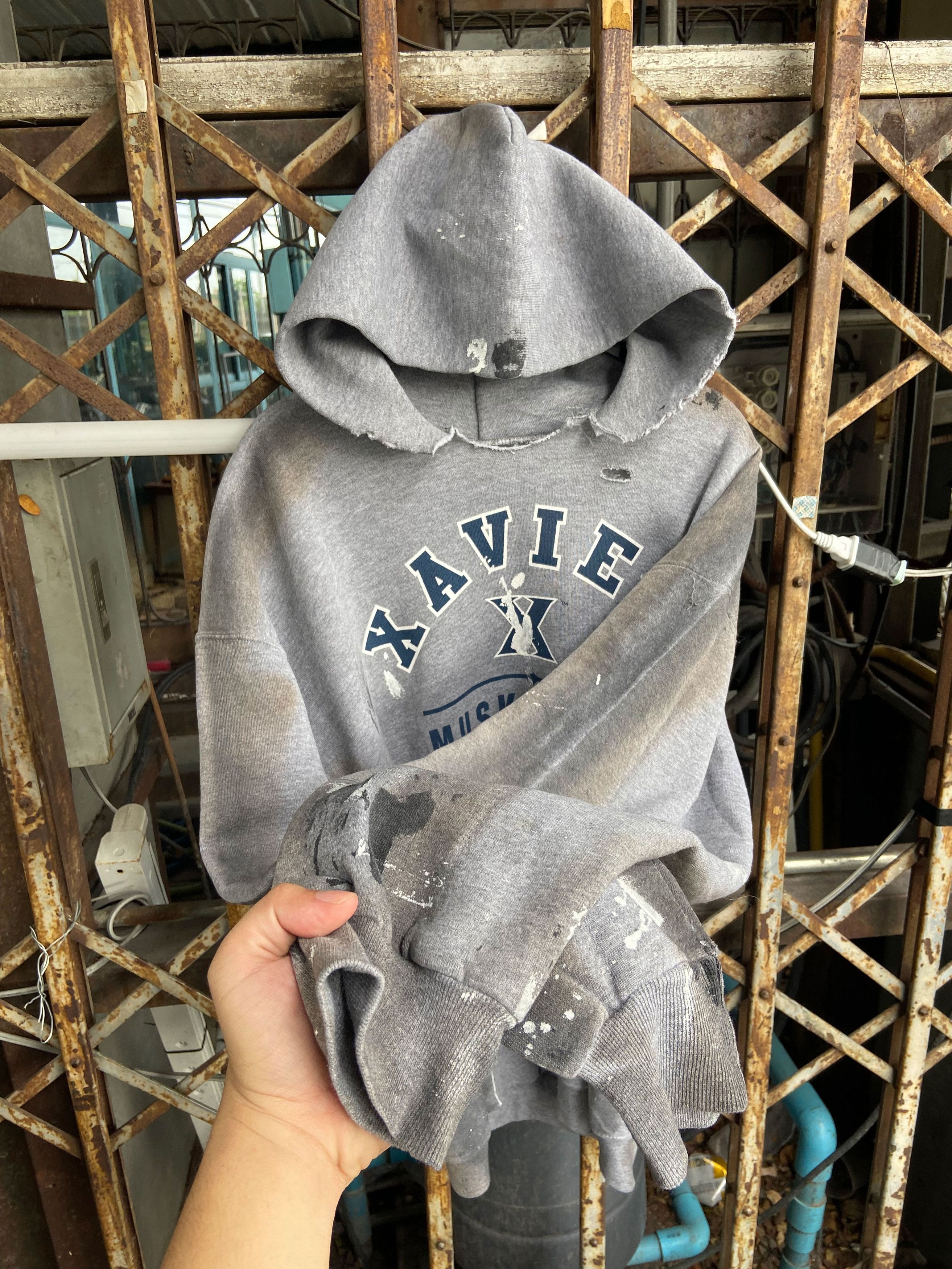 Vintage Vintage "xavier" Russell Athletic Hoodie Size US L / EU 52-54 / 3 - 7 Thumbnail