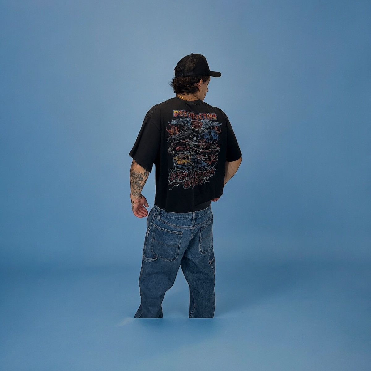 Designer × Vintage Vintage Thrashed Destruction Tee Size US XL / EU 56 / 4 - 7 Thumbnail