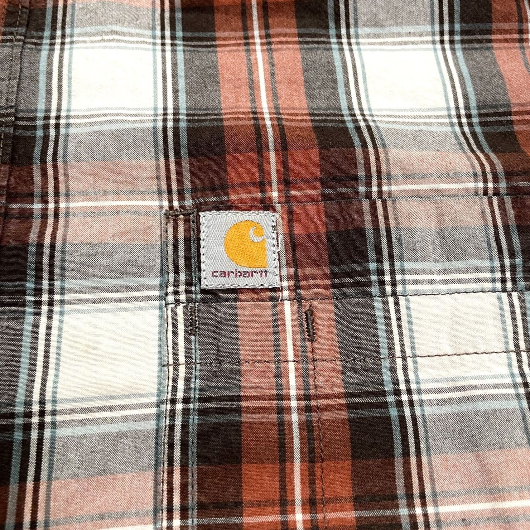 Carhartt Carhartt Shirt Mens XL Multicolor Plaid Short Sleeve Relaxed Button-Up Casual Cotton Outdoor Size US XL / EU 56 / 4 - 5 Thumbnail