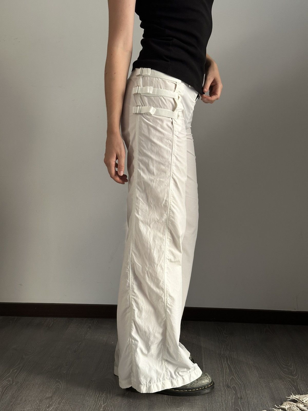 Jean Paul Gaultier Jean Paul Gaultier Jeans Wide Leg Straped Vintage Archive Size 26" / US 2 / IT 38 - 10 Thumbnail
