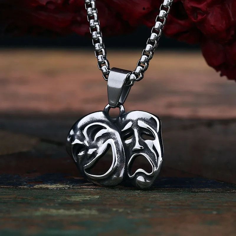 Japanese Brand × Jewelry Smile And Cry Face Pendant Necklace 2025 Size ONE SIZE - 5 Thumbnail
