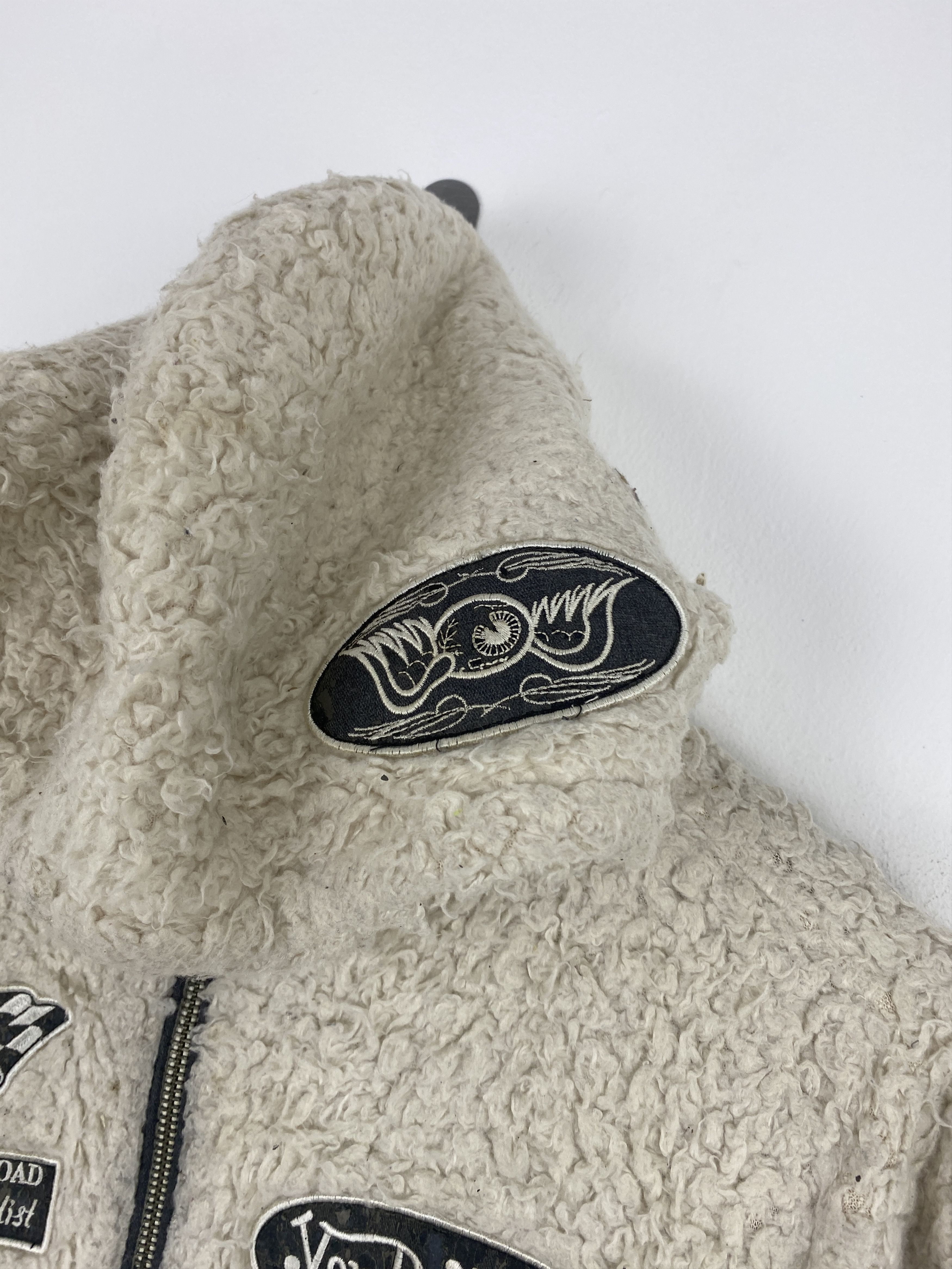 Vintage × Von Dutch Vintage Von Dutch Motorcycle Fleece Jacket J1971 Size US M / EU 48-50 / 2 - 7 Thumbnail