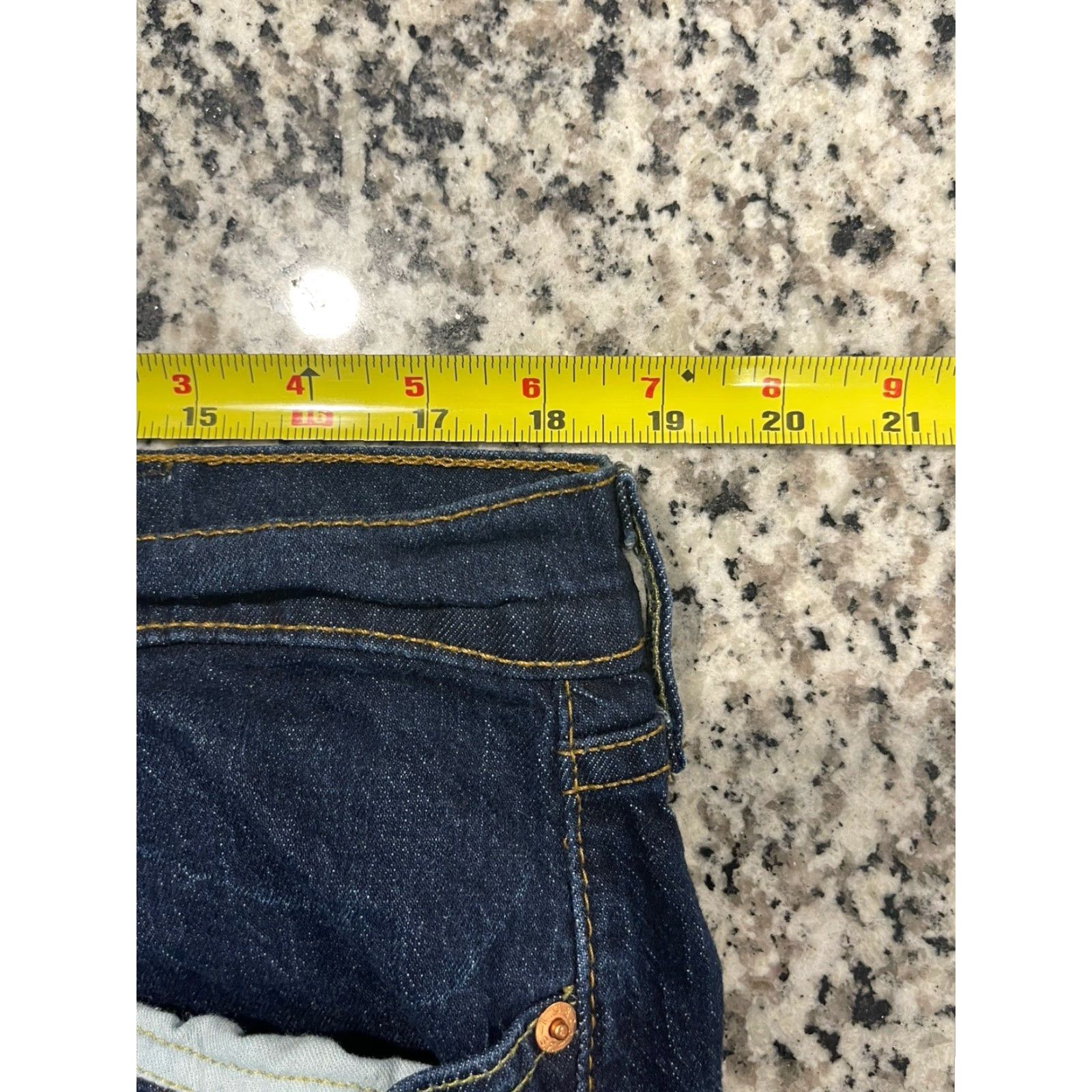 Levi's VINTAGE Levi's 527 Bootcut Jeans Mens 37x29.5 Blue Dark Wash Denim Stretch Cotton Classic Size US 37 - 3 Thumbnail