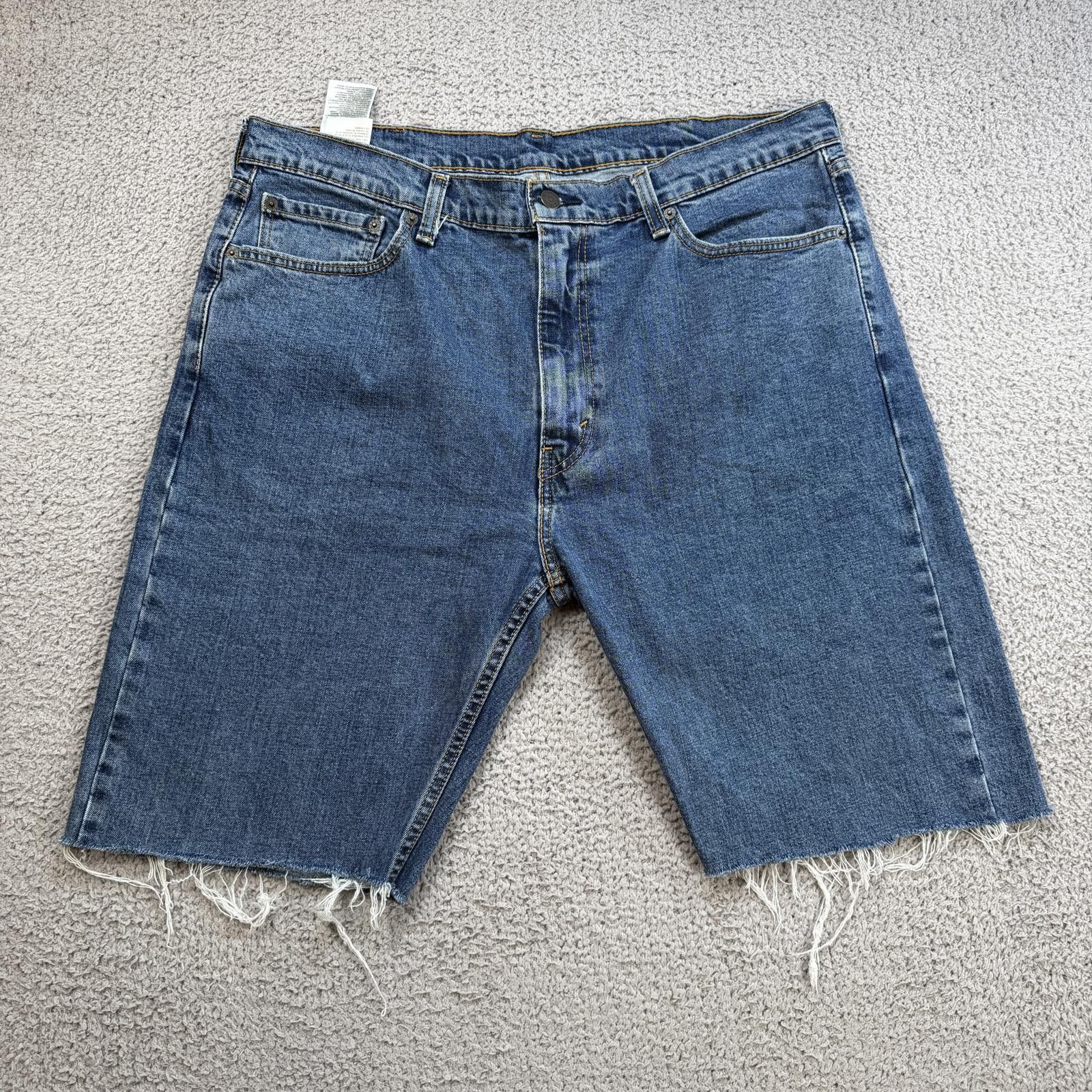 Levi's Levis 505 Denim Cutoff Shorts Mens 38 Blue Relaxed Fit Size US 38 / EU 54 - 1 Thumbnail