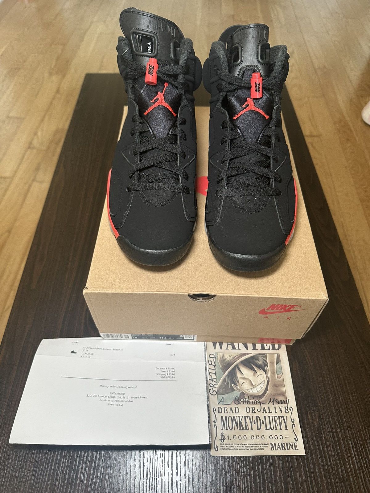 Jordan 6 “ Infrared salesman” size 10 brand new