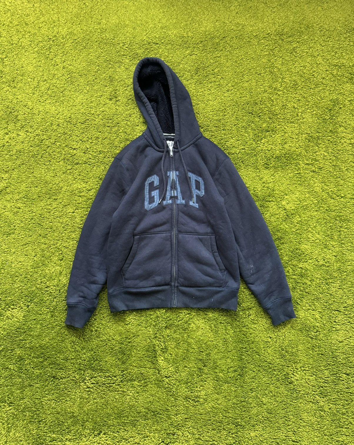 Gap × Streetwear GAP Sherpa Fur Zip Up Hoodie if six was