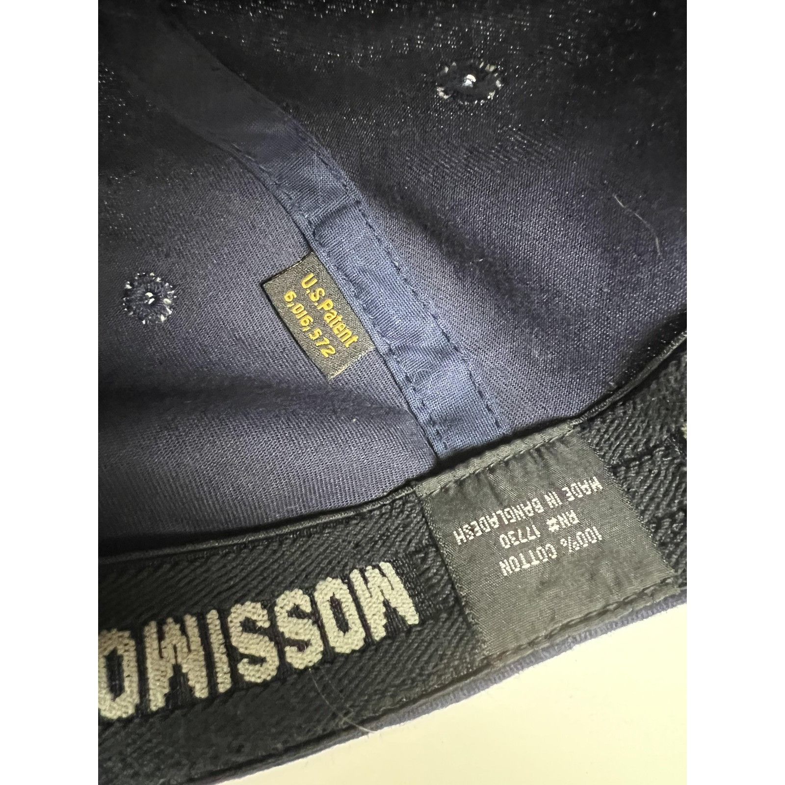 Mossimo Vintage Mossimo LA Hat Cap Fitted Mens One Size Navy Blue Y2 Size ONE SIZE - 9 Thumbnail