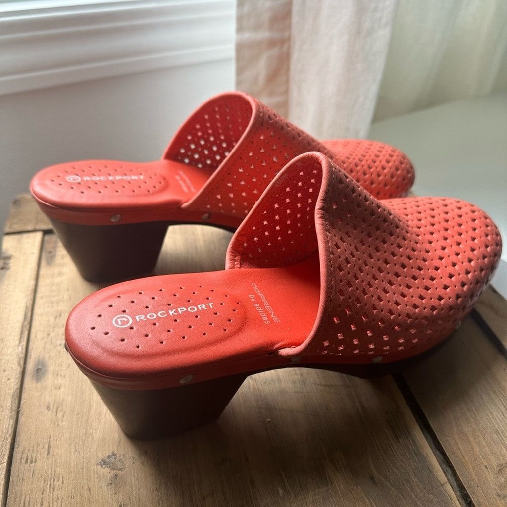 Rockport Rockport Adiprene Adidas Coral Leather Clogs Size US 8 / IT 38 - 4 Thumbnail