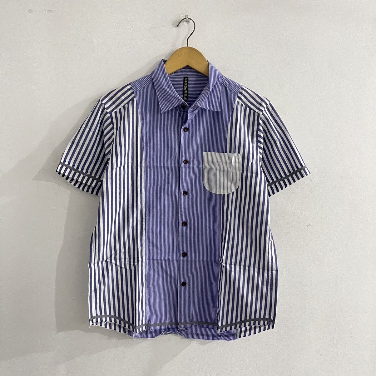 Issey Miyake Frapbois By Issey Miyake - Striped Iconic Shirt Size US M / EU 48-50 / 2 - 1 Thumbnail
