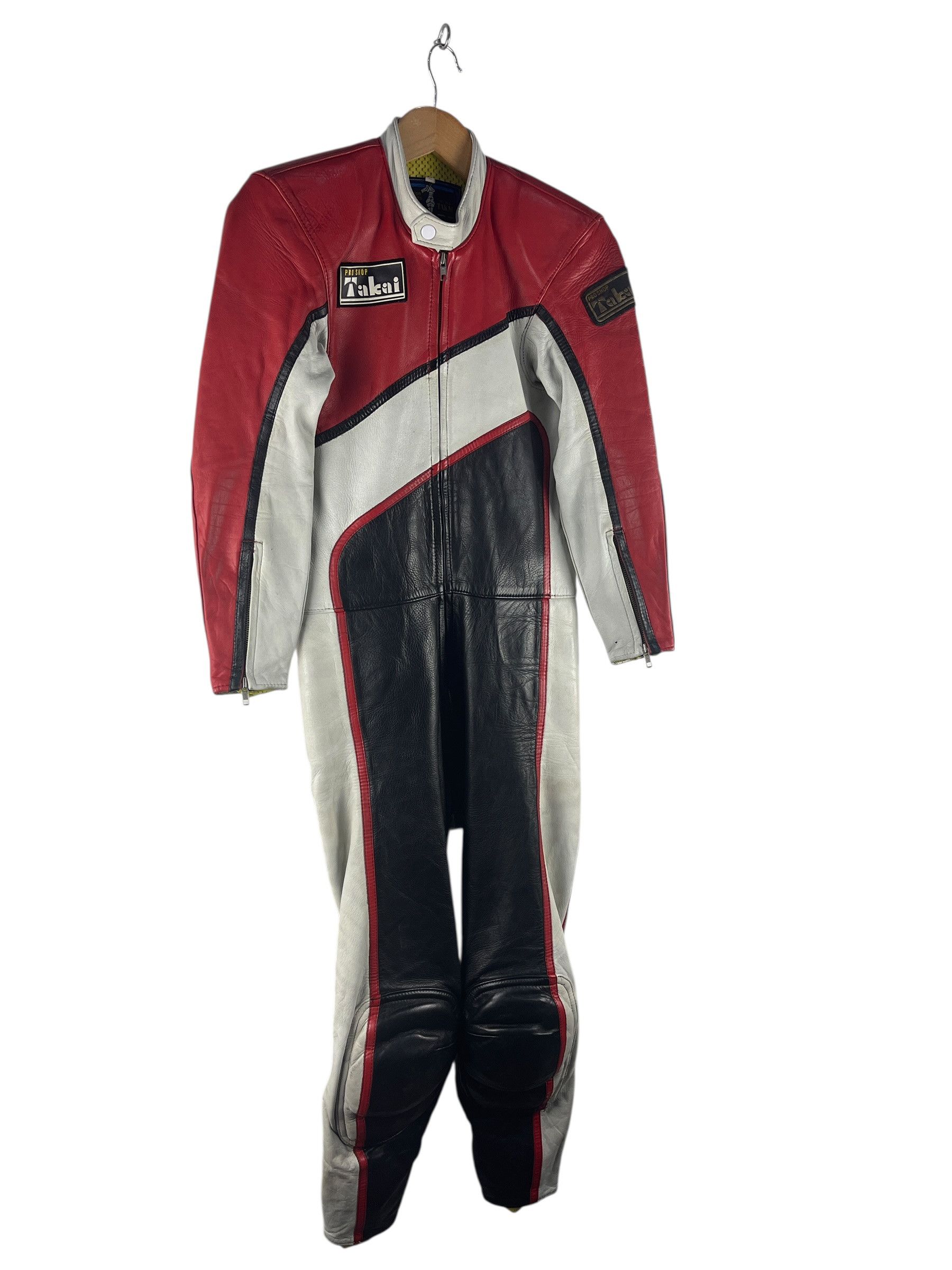 Sports Specialties Vintage TAKAI Pro Shop Racing Leather Suit 1-Piece Size ONE SIZE - 4 Thumbnail