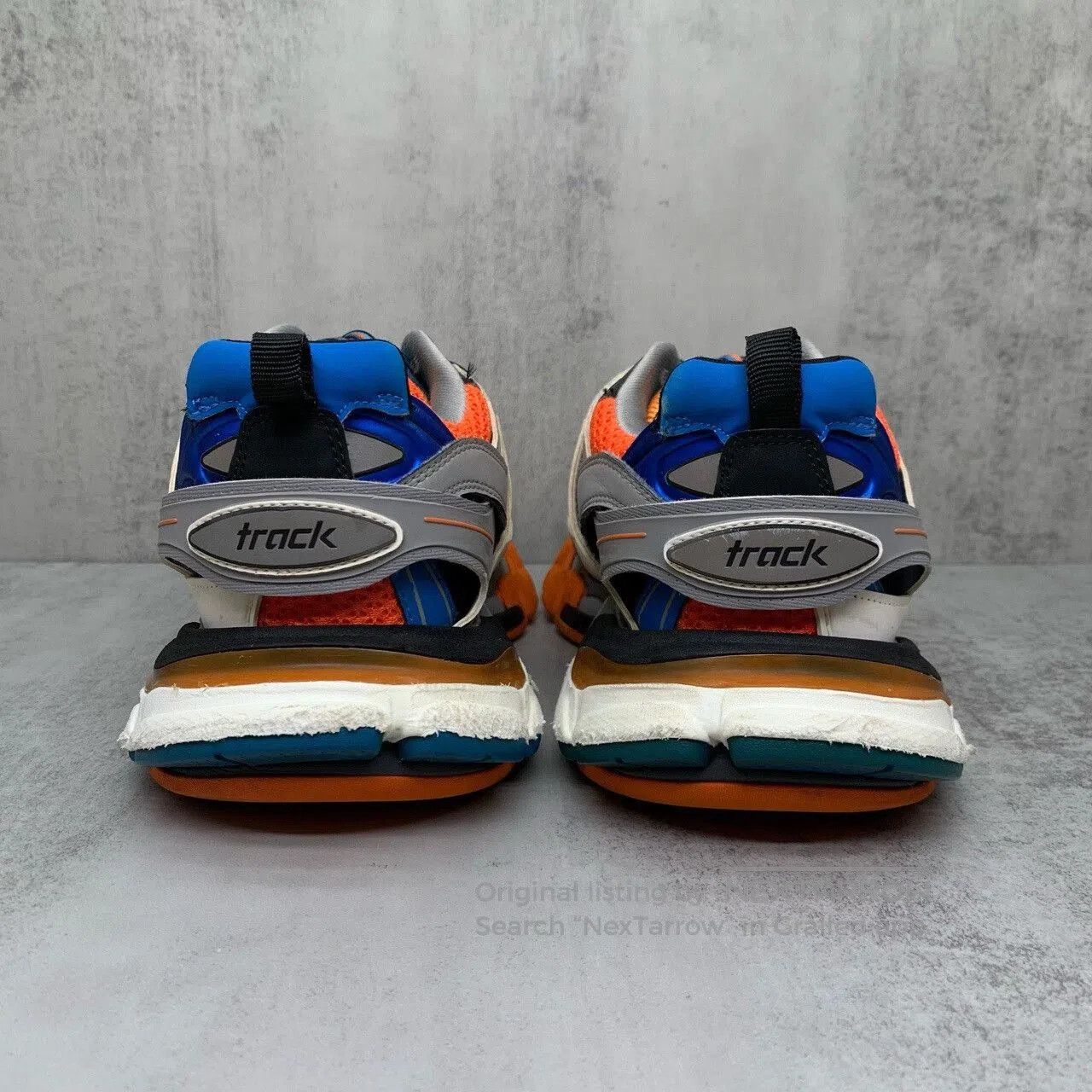 Balenciaga balenciaga track sneakers in orange and gray. Size US 7.5 / EU 40-41 - 5 Thumbnail
