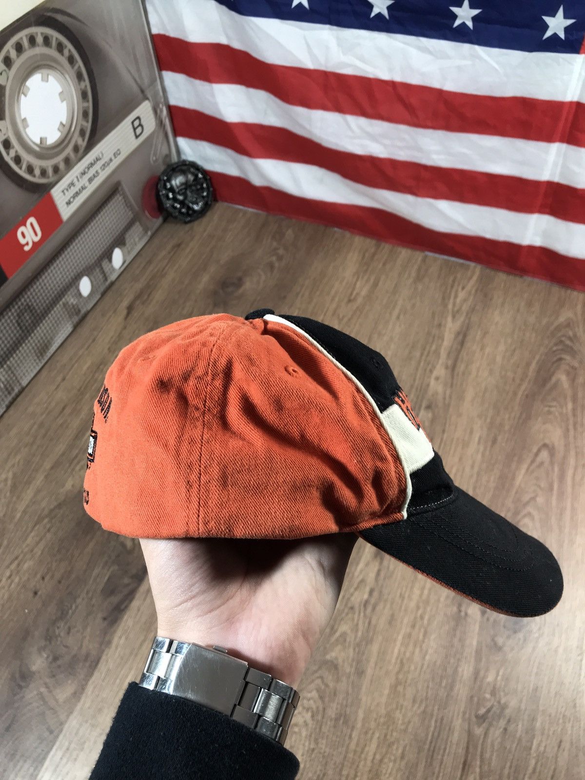 Harley Davidson × Vintage Vintage Harley Davidson Motor Cycles Cap Size M Size ONE SIZE - 4 Thumbnail