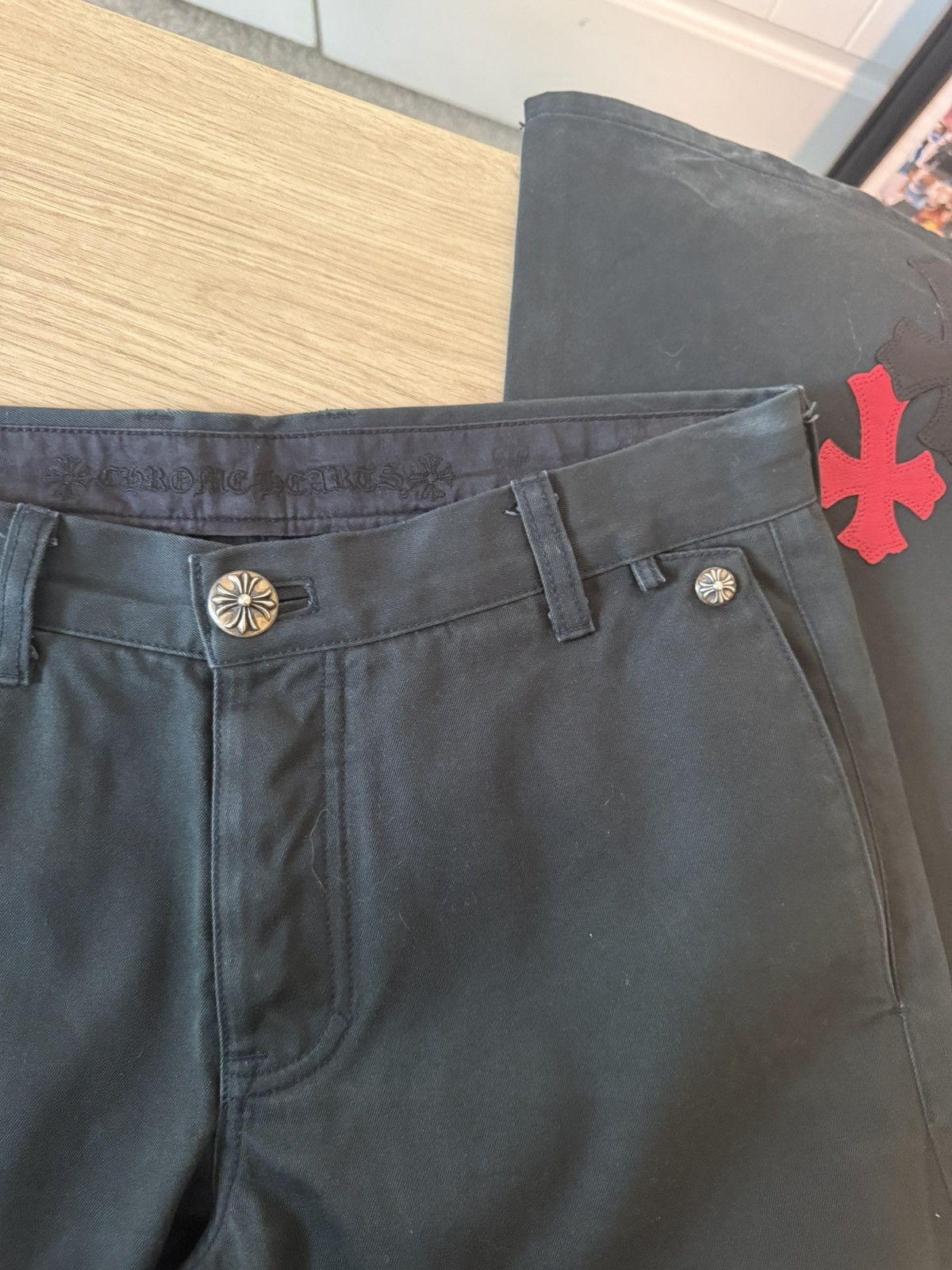 Chrome Hearts Chrome Hearts Spiderman Cross Patch Chinos Size US 32 / EU 48 - 15 Thumbnail