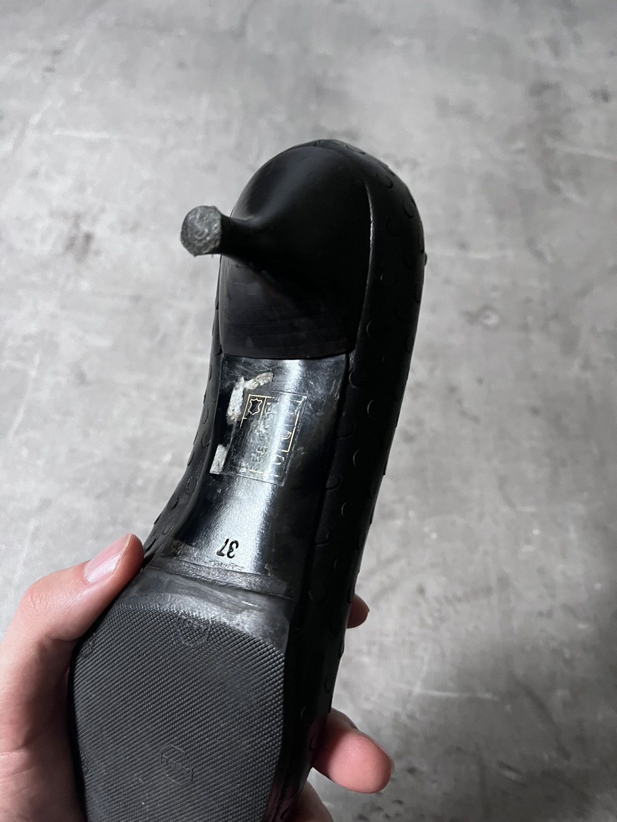 Helmut Lang Helmut Lang F/W 2000 Textured leather mini heels Size US 7 / IT 37 - 13 Thumbnail