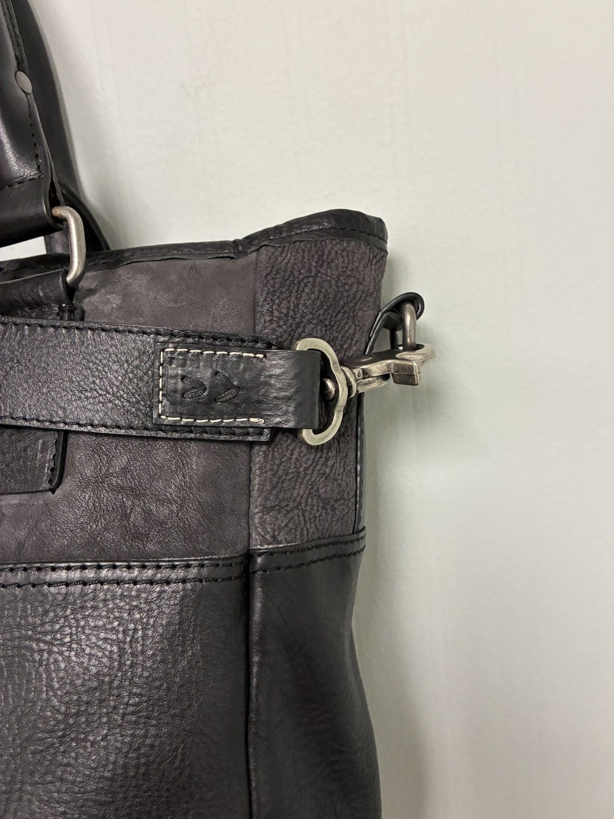 John Varvatos Skull Buckle Leather Bag W Strap. Size ONE SIZE - 14 Thumbnail