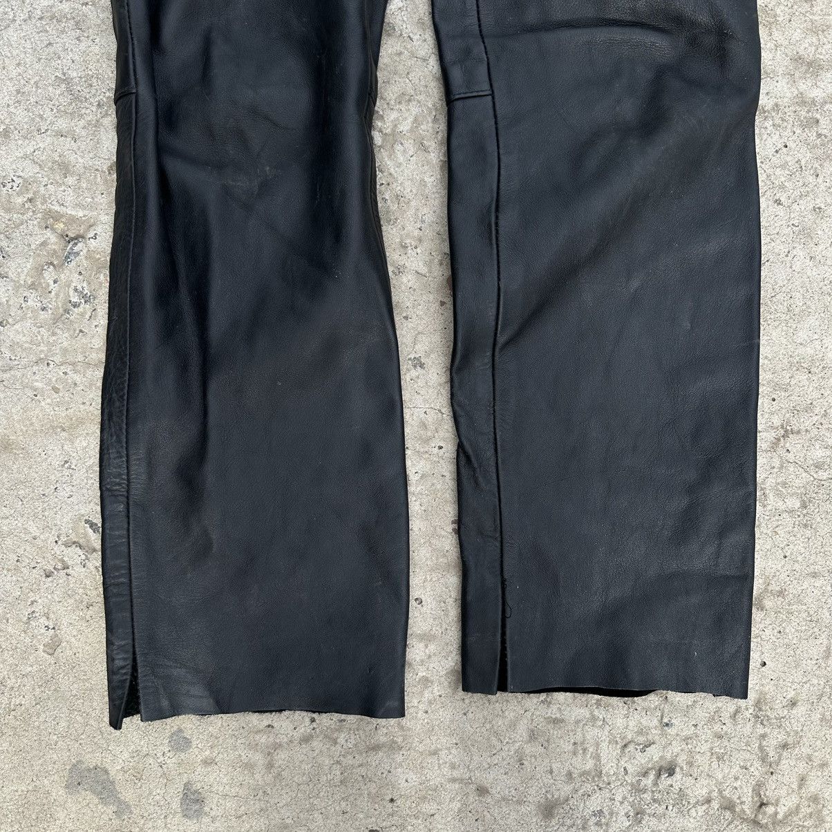 Vintage Vintage Moto Leather Pants Overalls Size 42 Style USA 00s Size 28" / US 6 / IT 42 - 3 Thumbnail