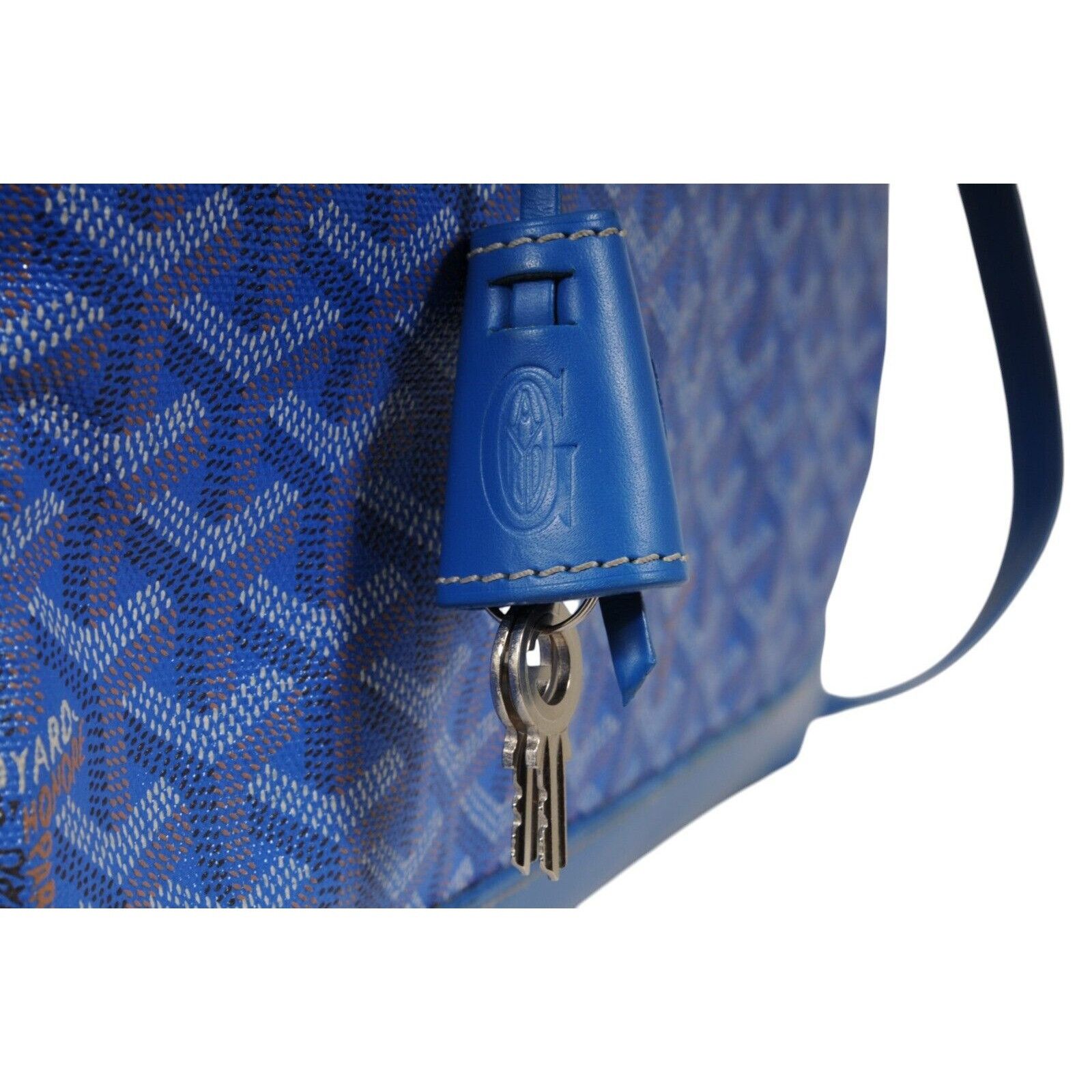 Goyard Victoria GM Blue Crossbody Travel Tote Duffle - 02486 Size ONE SIZE - 10 Thumbnail