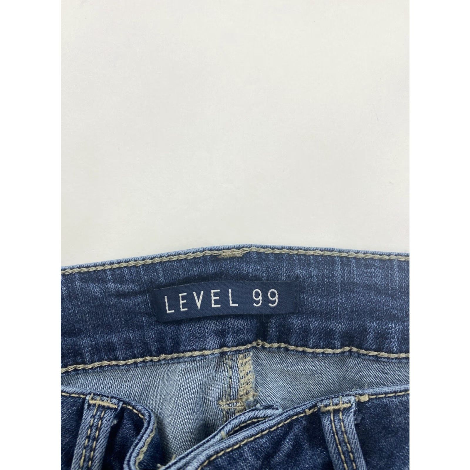 Vintage Level 99 Jeans Women 27 Distressed Skinny Blue Button Zipper Womens Size 27" / US 4 / IT 40 - 3 Thumbnail
