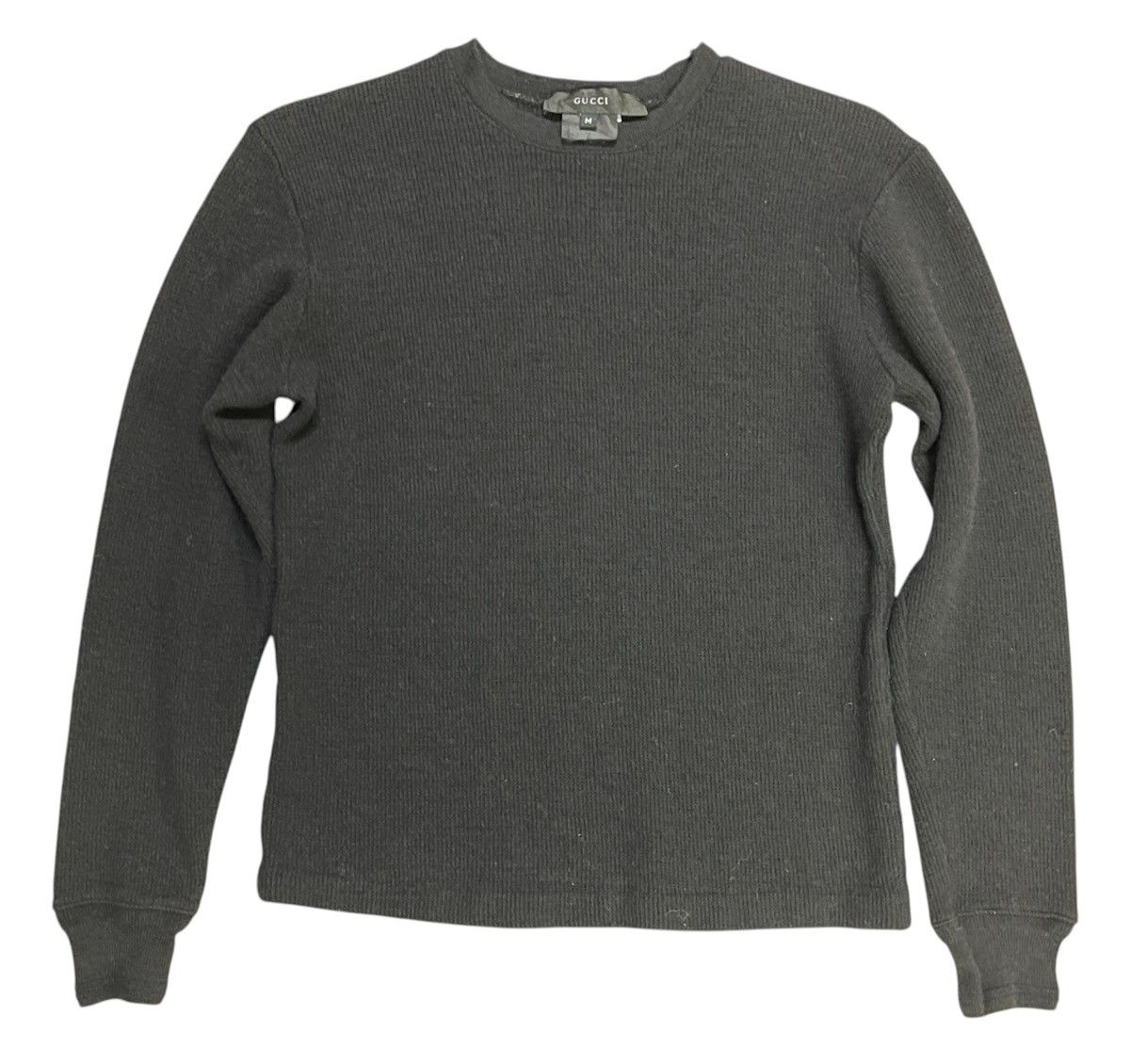 Gucci × Japanese Brand × Vintage Vintage Gucci Knit Longsleeve Shirt Size S / US 4 / IT 40 - 1 Thumbnail