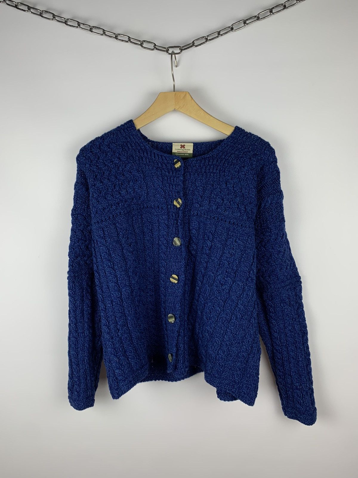 Carraig Donn Carraig Donn Cable Knit Merino Wool Cardigan Buttons Size M Size US M / EU 48-50 / 2 - 1 Thumbnail