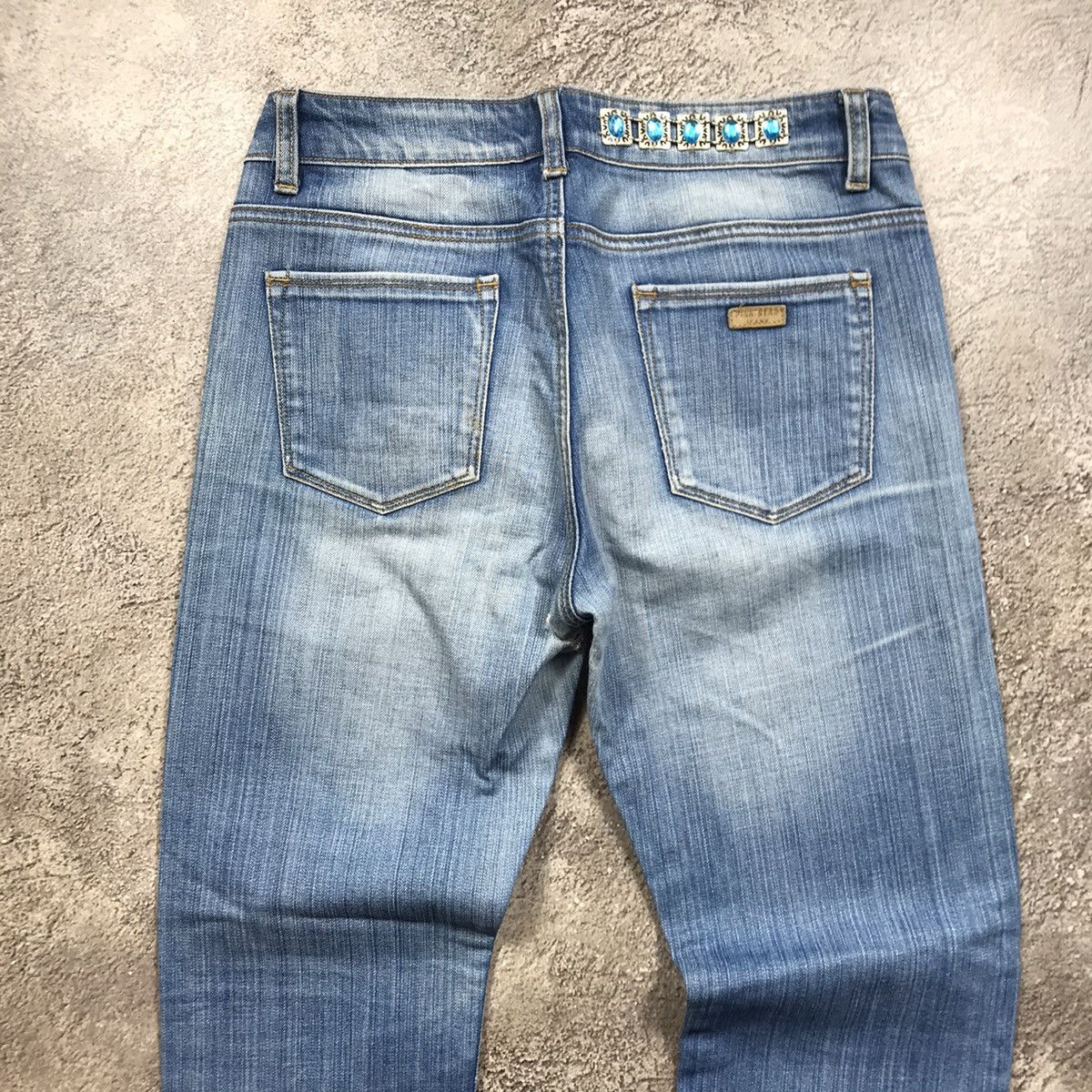 Vintage Vintage 90s Distressed Baggy Jeans Grunge Thrashed Dark Wash Size 28" / US 6 / IT 42 - 5 Thumbnail