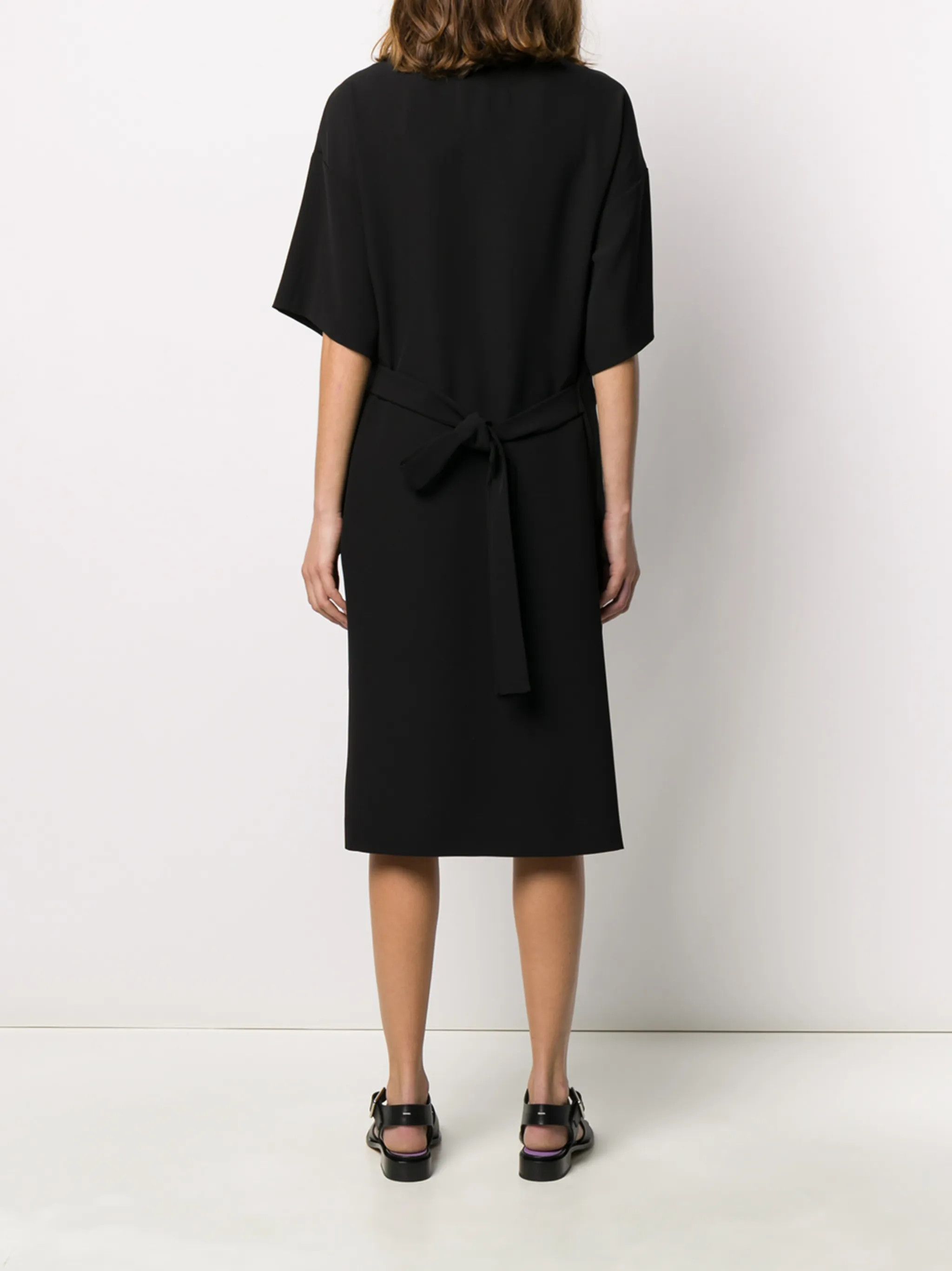 Maison Margiela o1y0625 Midi Dress in Black Size XS / US 0-2 / IT 36-38 - 5 Thumbnail