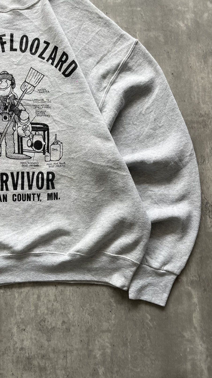 Russell Athletic × Vintage 1990S FLOZARD SURVIVOR SWEATSHIRT Size US L / EU 52-54 / 3 - 3 Thumbnail