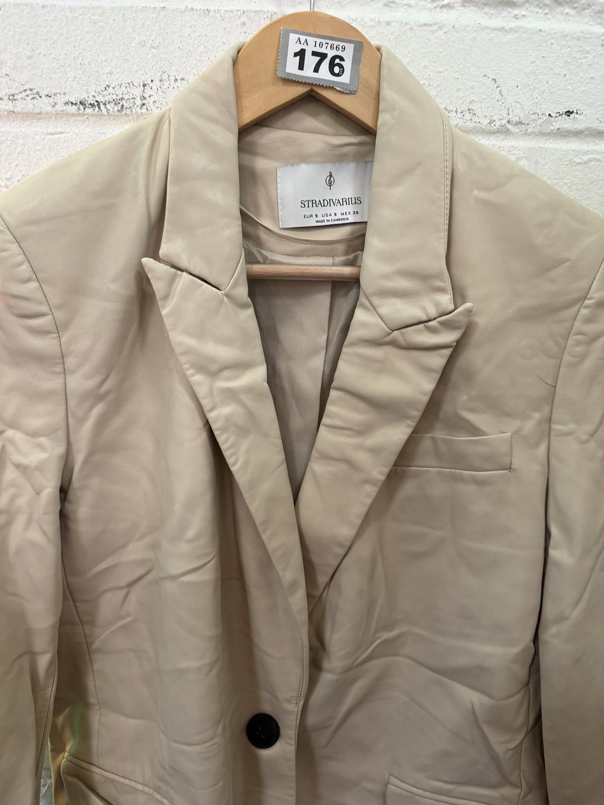 Other Stradivarius Beige Women's Blazer Size M / US 6-8 / IT 42-44 - 3 Thumbnail