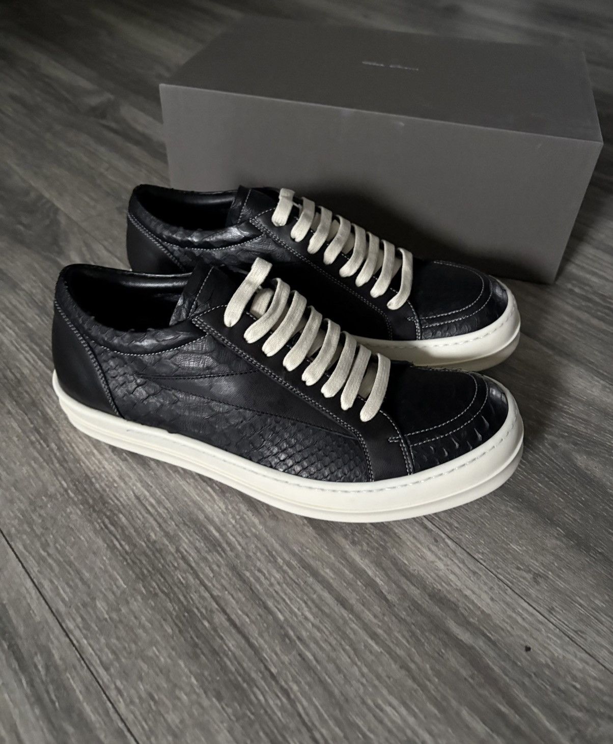 Rick Owens Rick Owens python vintage sneakers | Grailed