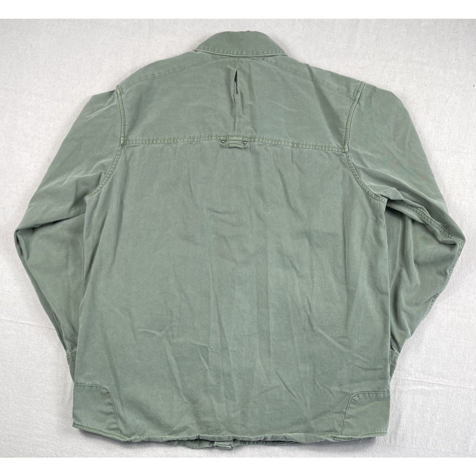 Vintage Field & Stream Men's Canvas Fishing Button Up Shirt Long Sleeve Casual Green Size L Size US L / EU 52-54 / 3 - 2 Thumbnail