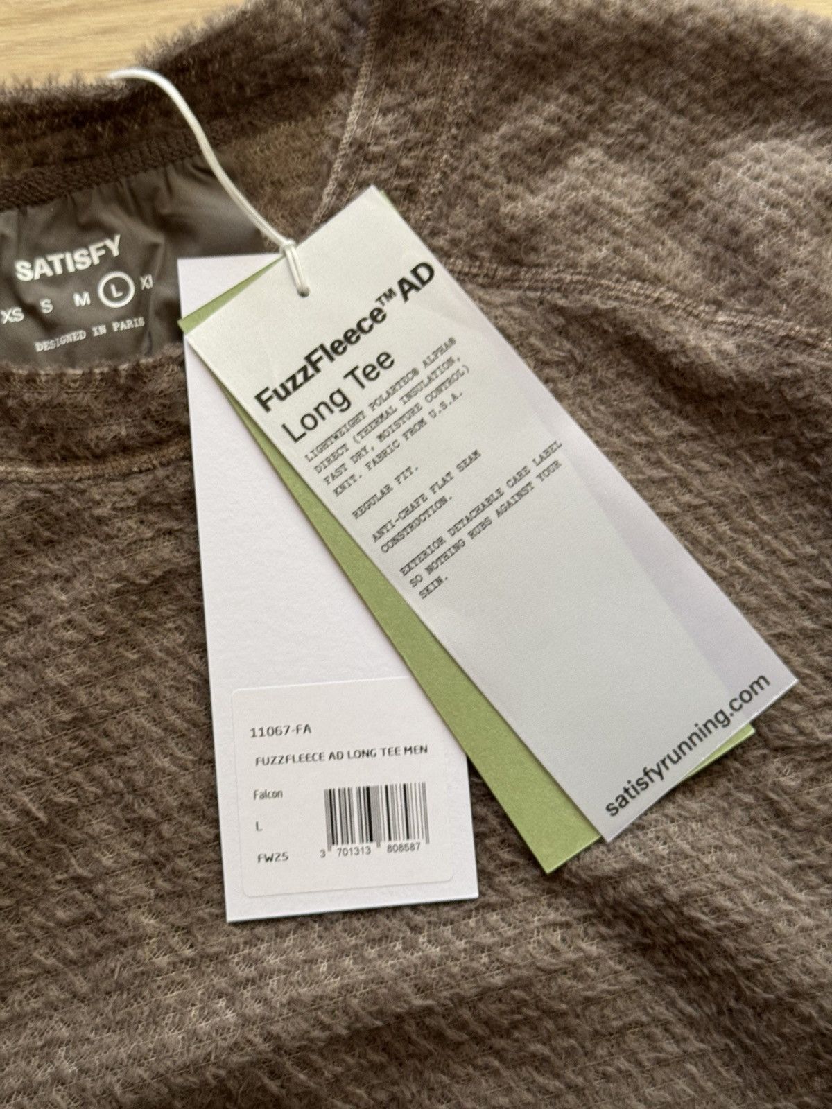 Satisfy Satisfy Running FuzzFleece AD Falcon Long Sleeve Size US L / EU 52-54 / 3 - 7 Thumbnail