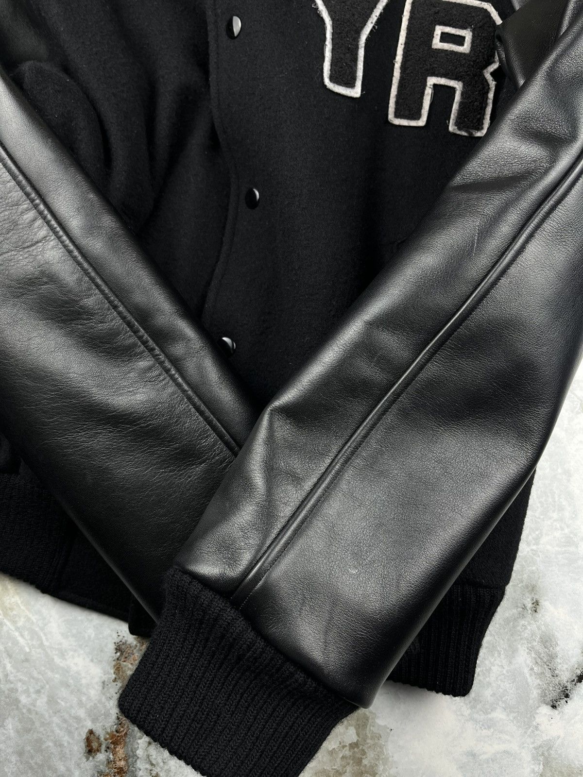 Raf Simons AW02 Raf Simons Virginia Creeper Leather Varsity Jacket Size US S / EU 44-46 / 1 - 16 Thumbnail