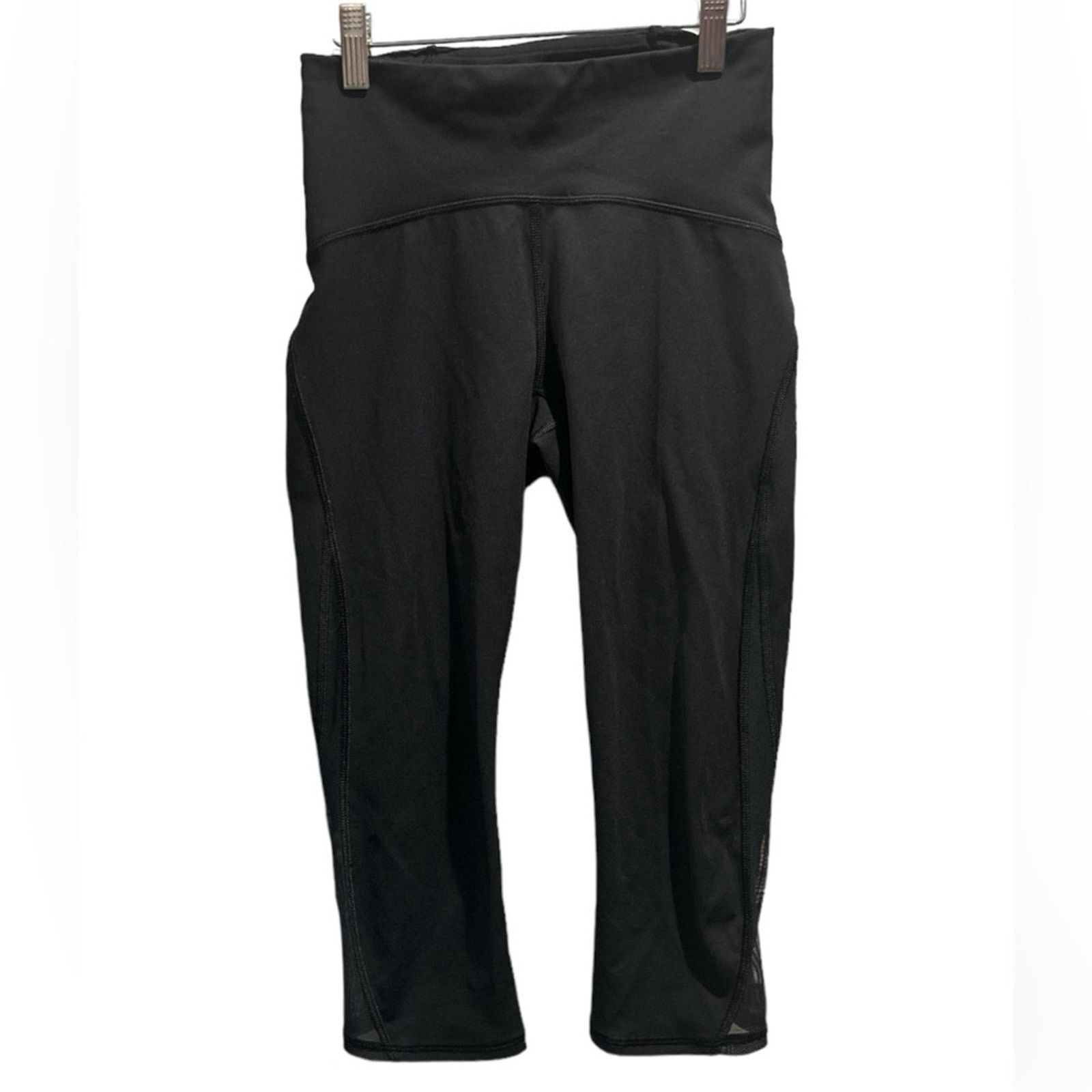 Lululemon LULULEMON Women's Black Train Times Crop Leggings 17" Sz 4 Size 27" / US 4 / IT 40 - 3 Thumbnail